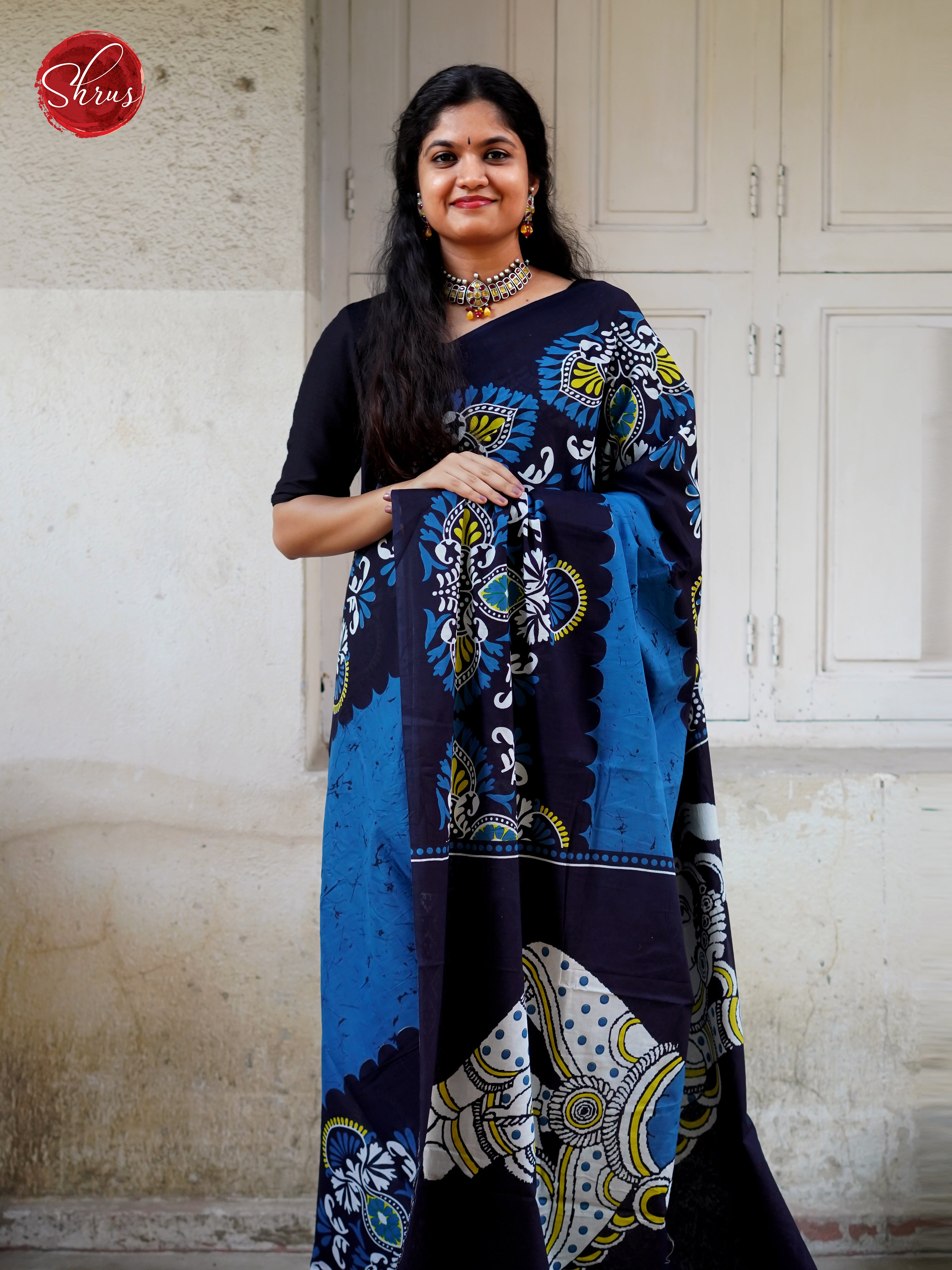 Blue - Jaipur cotton - Shop on ShrusEternity.com
