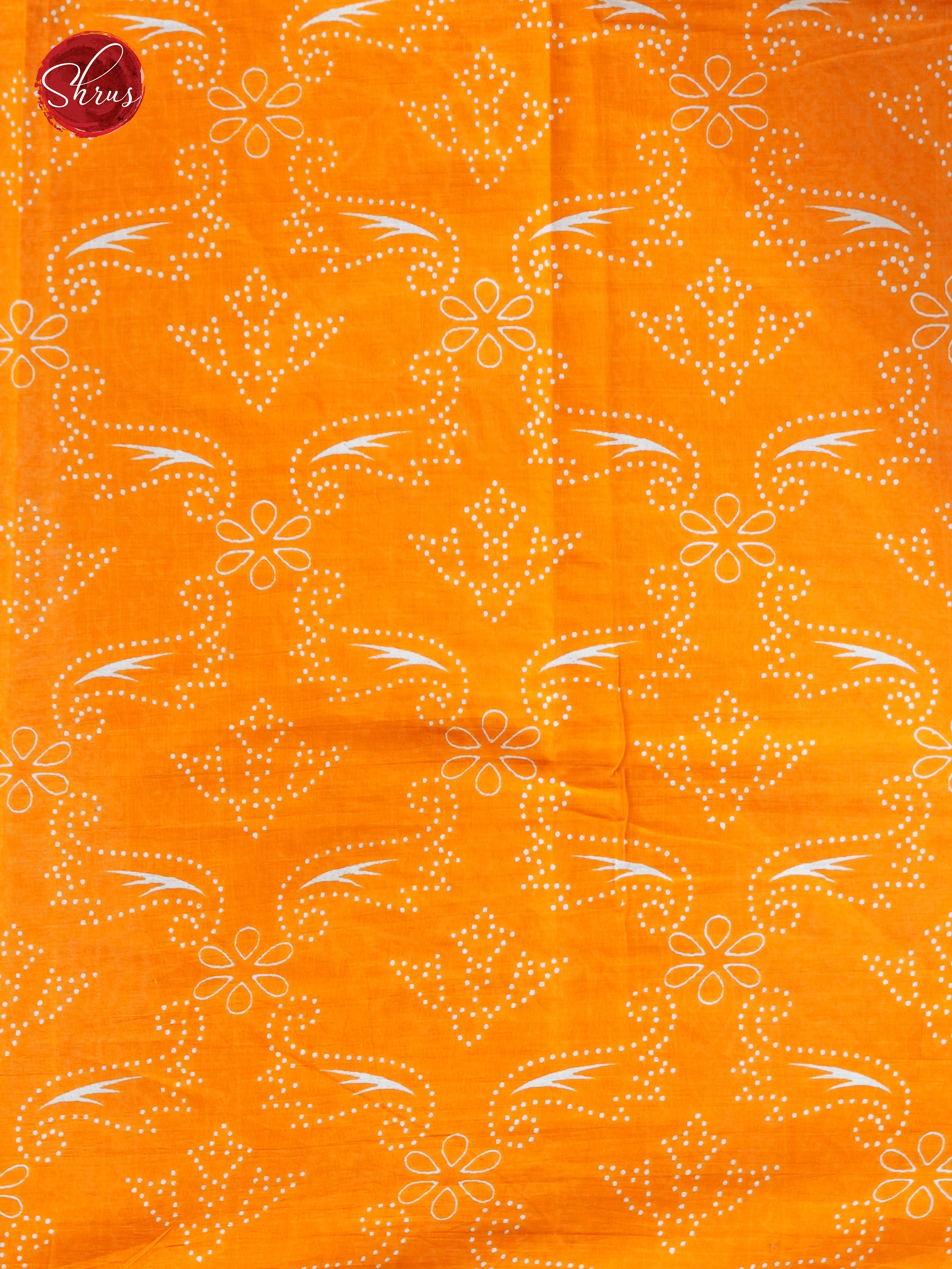 Orange(Single Tone)- Jaipur cotton - Shop on ShrusEternity.com