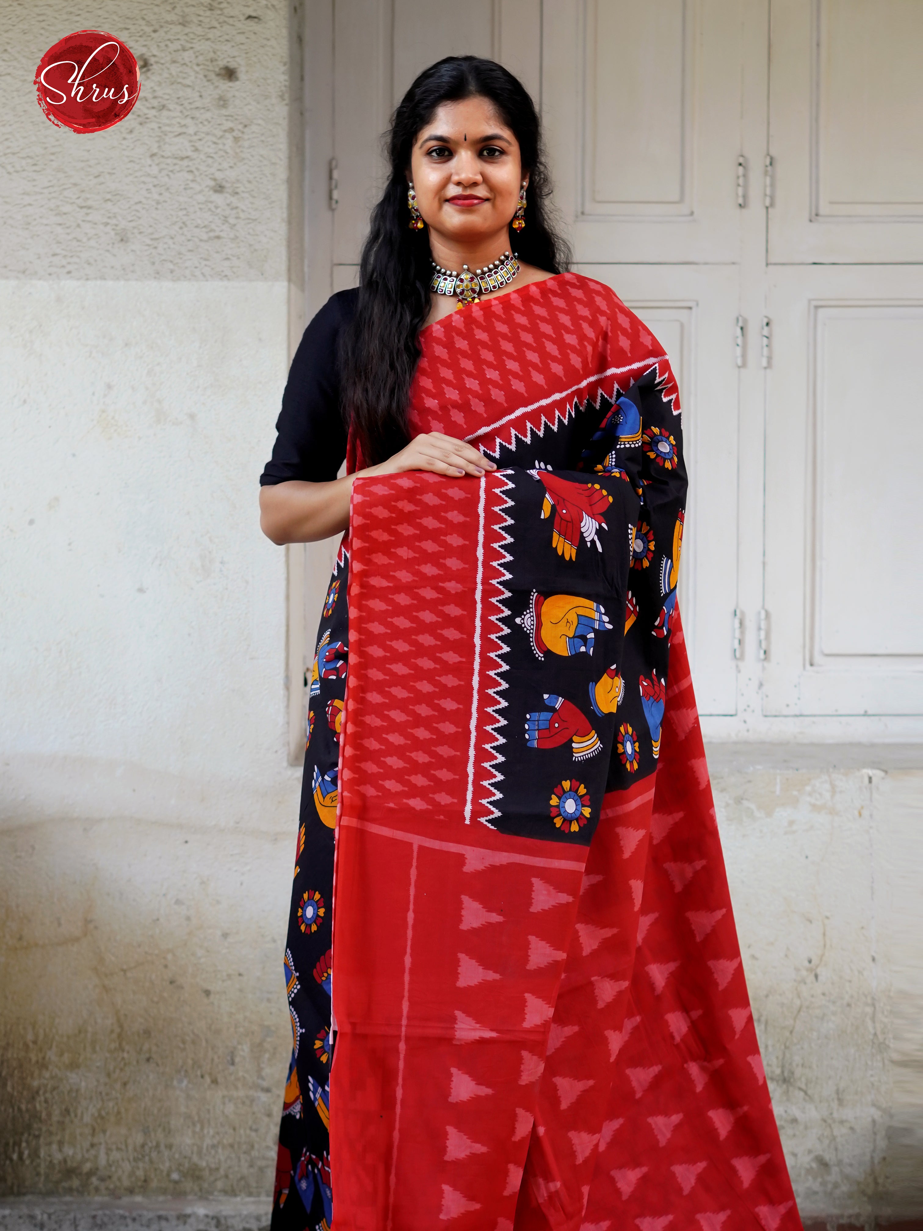 Black & Red - Jaipur cotton - Shop on ShrusEternity.com