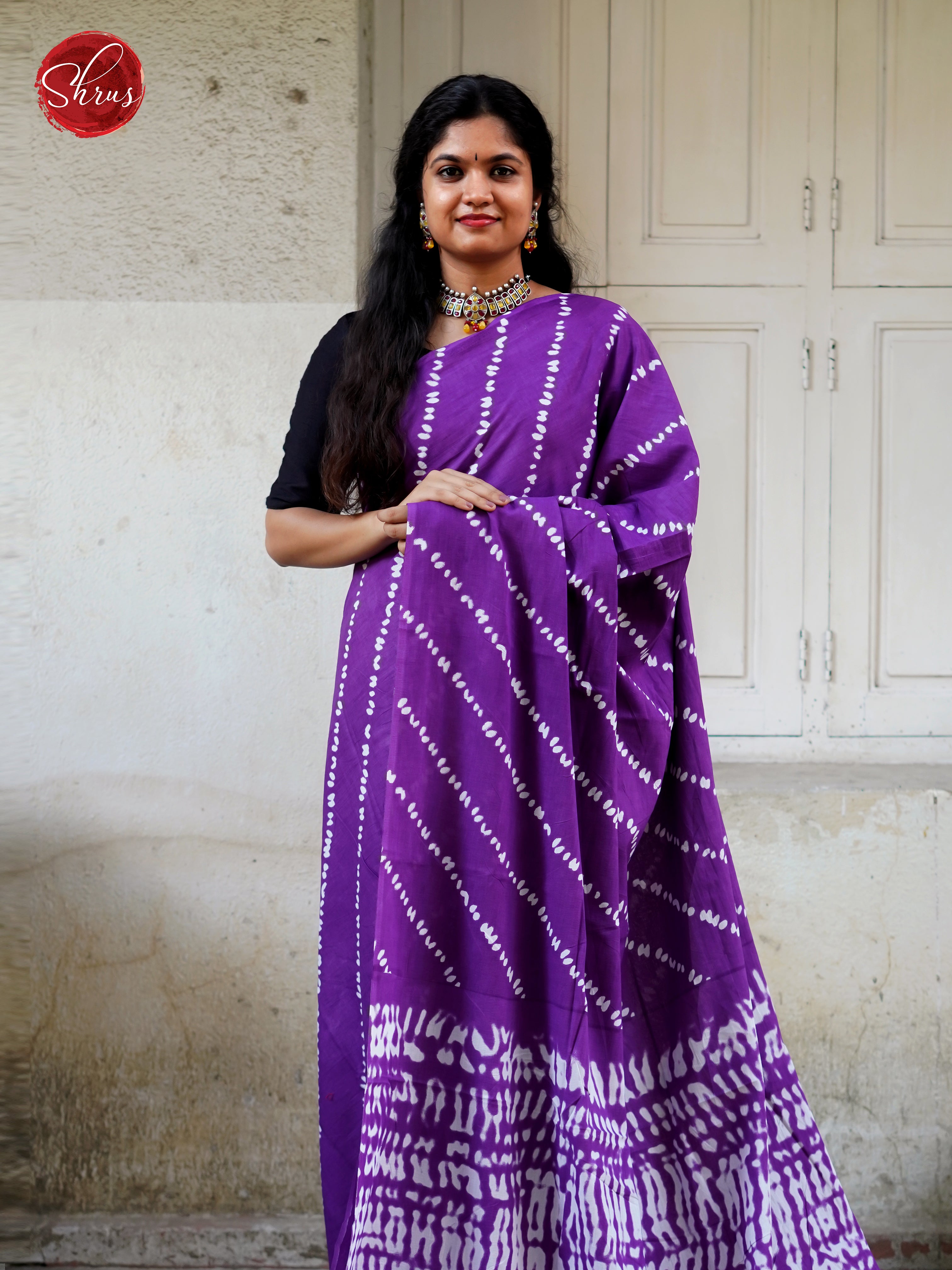 Purple - Jaipur cotton - Shop on ShrusEternity.com