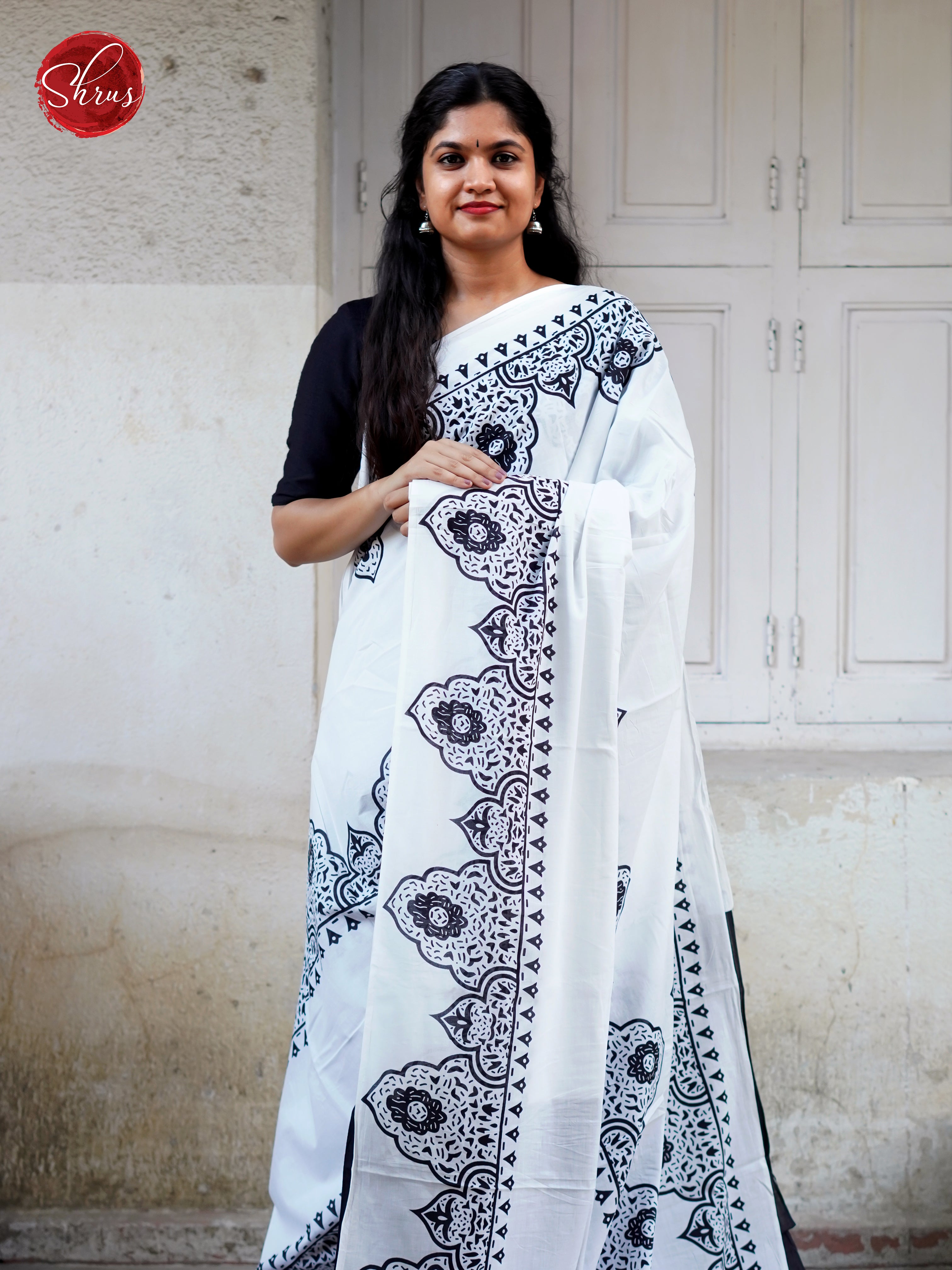 White & Blue - Jaipur cotton - Shop on ShrusEternity.com