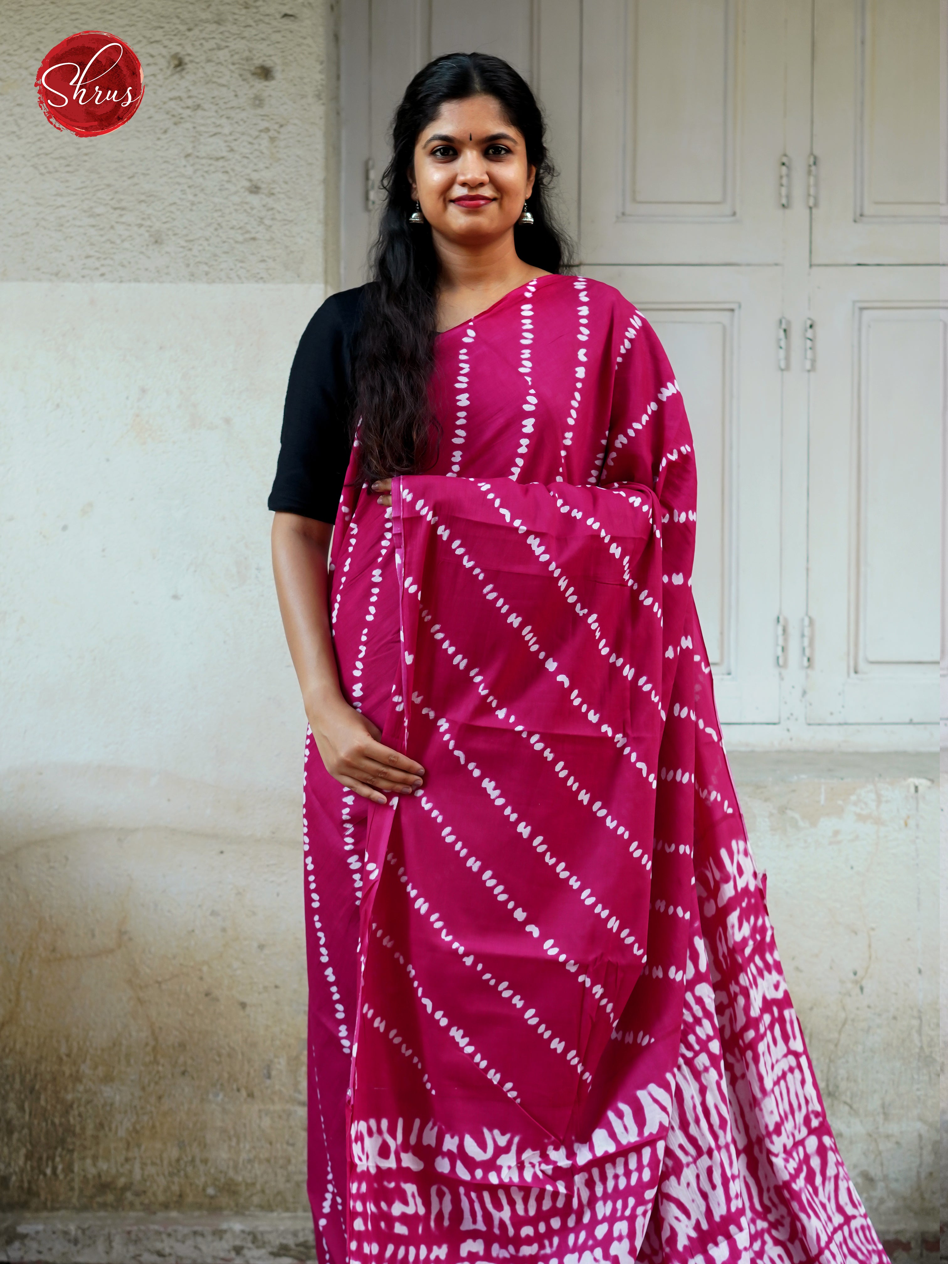 Majenta(ingle Tone) - Jaipur cotton