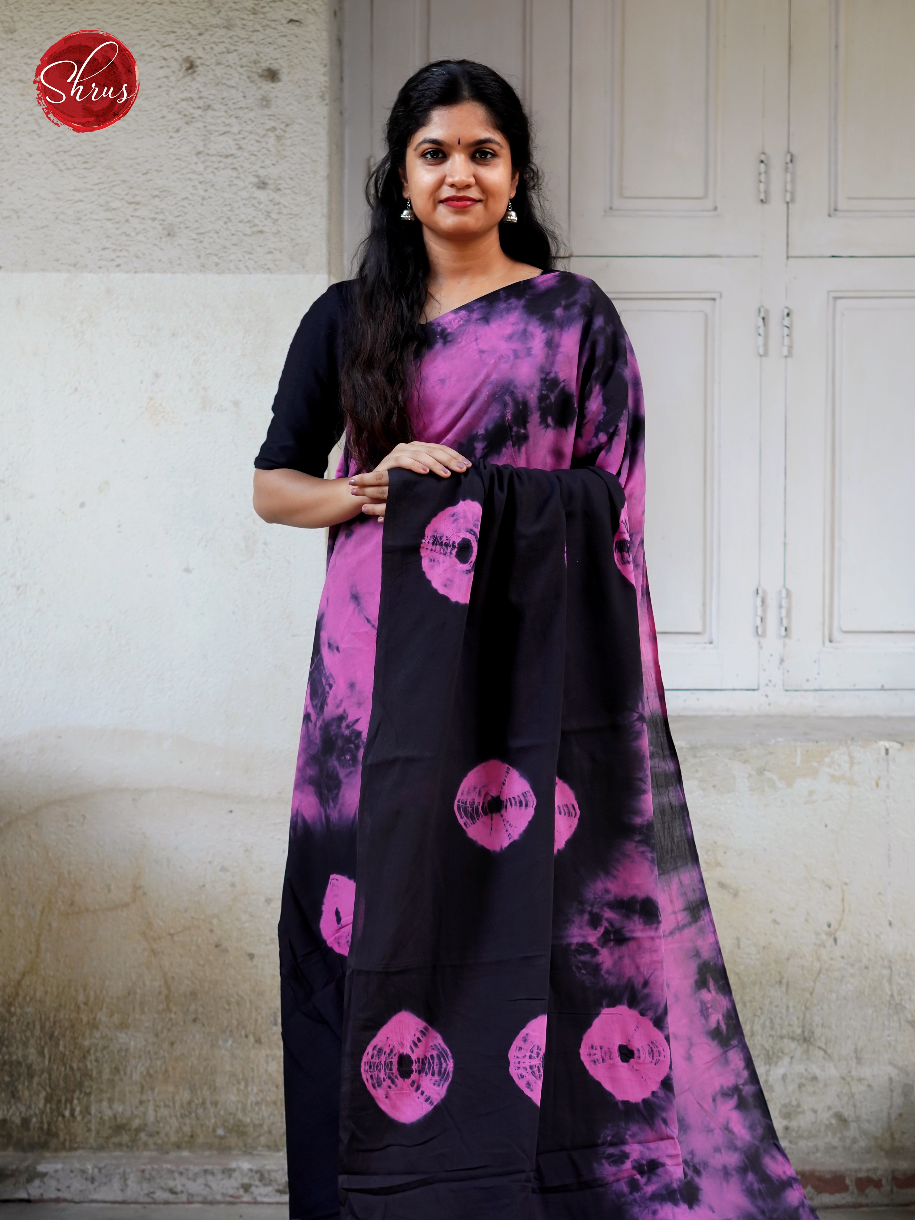 Purple & Black - Jaipur cotton - Shop on ShrusEternity.com