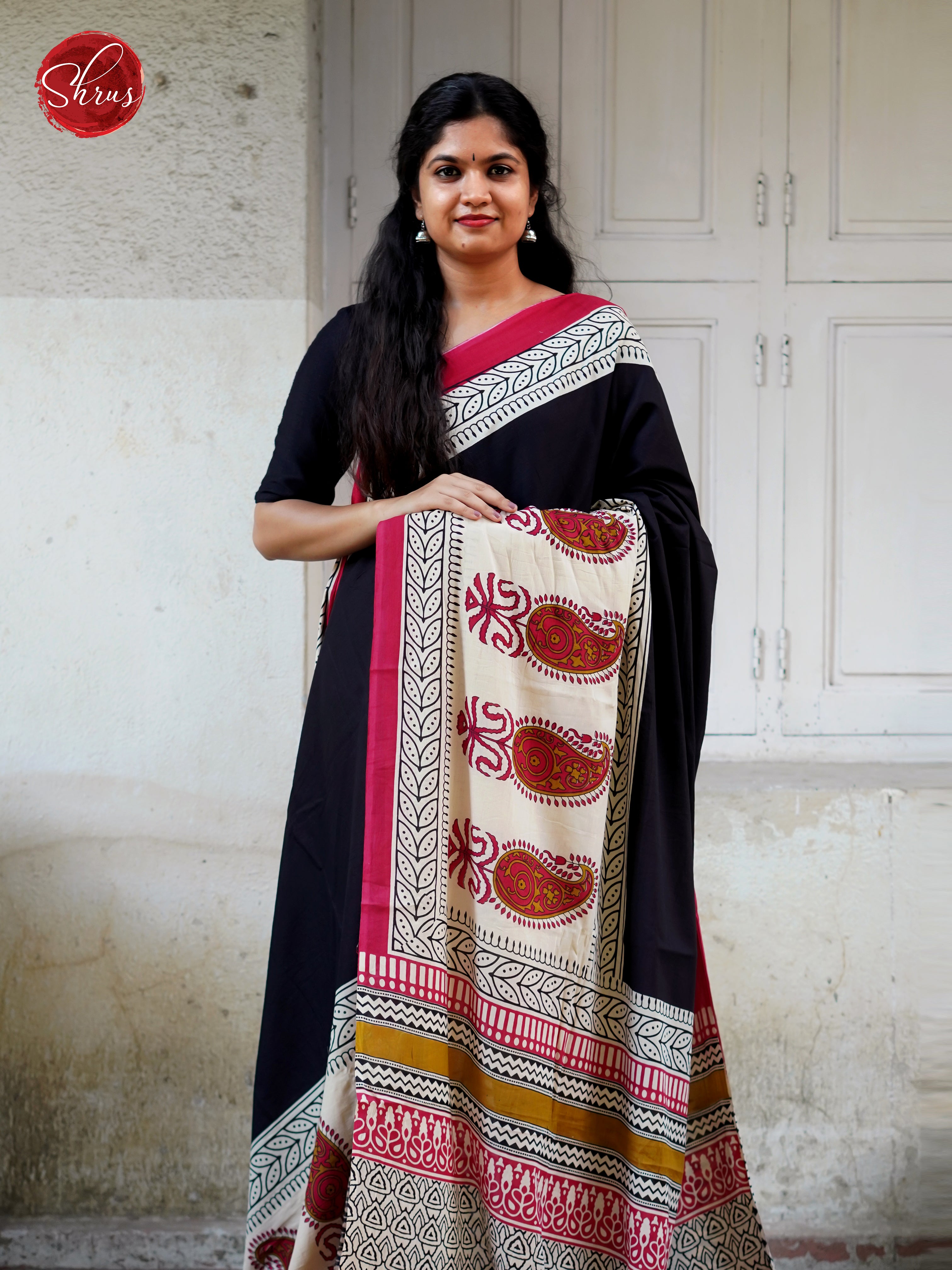 Black & White - Jaipur cotton - Shop on ShrusEternity.com