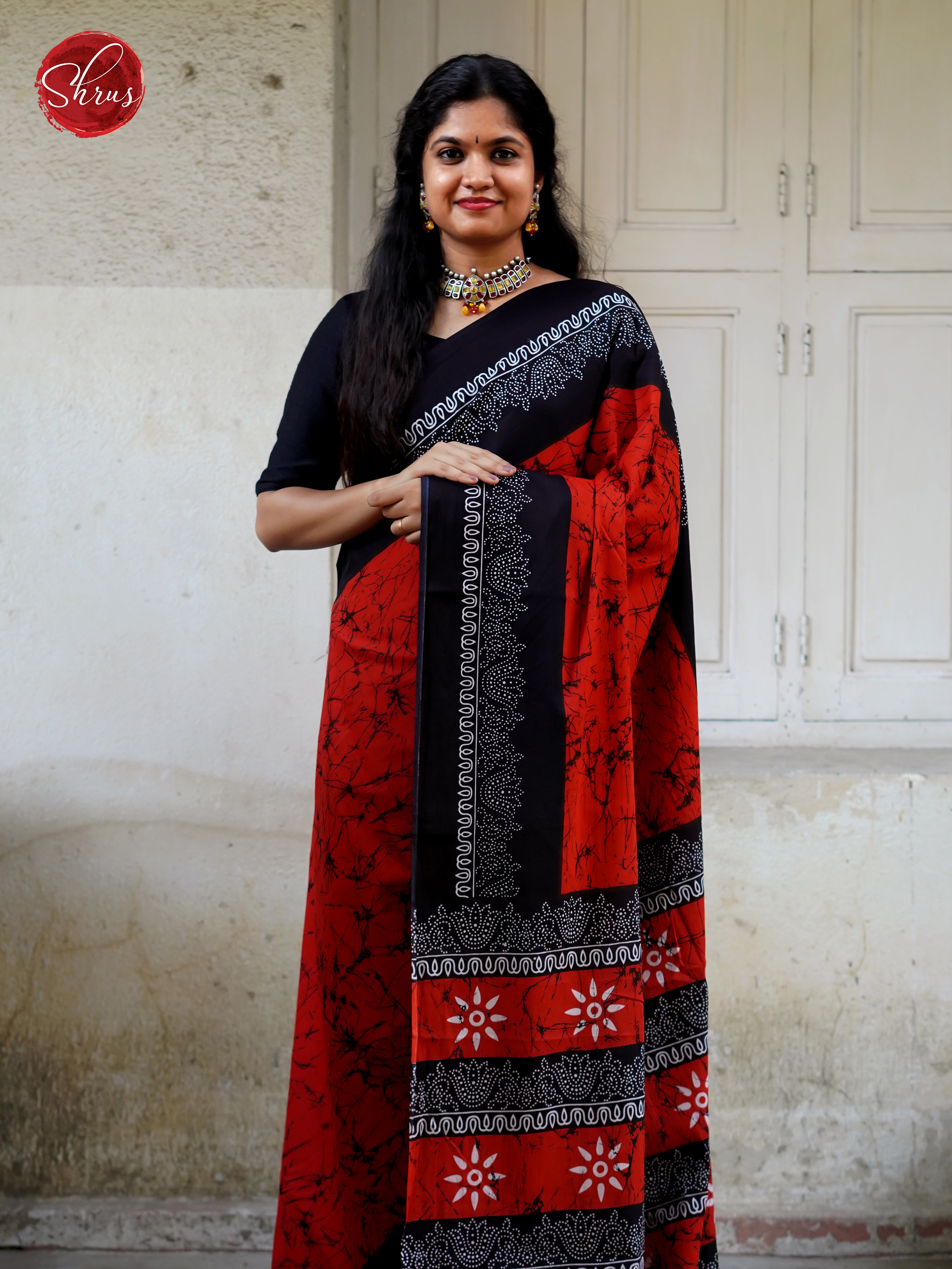 Red & Black - Jaipur cotton - Shop on ShrusEternity.com