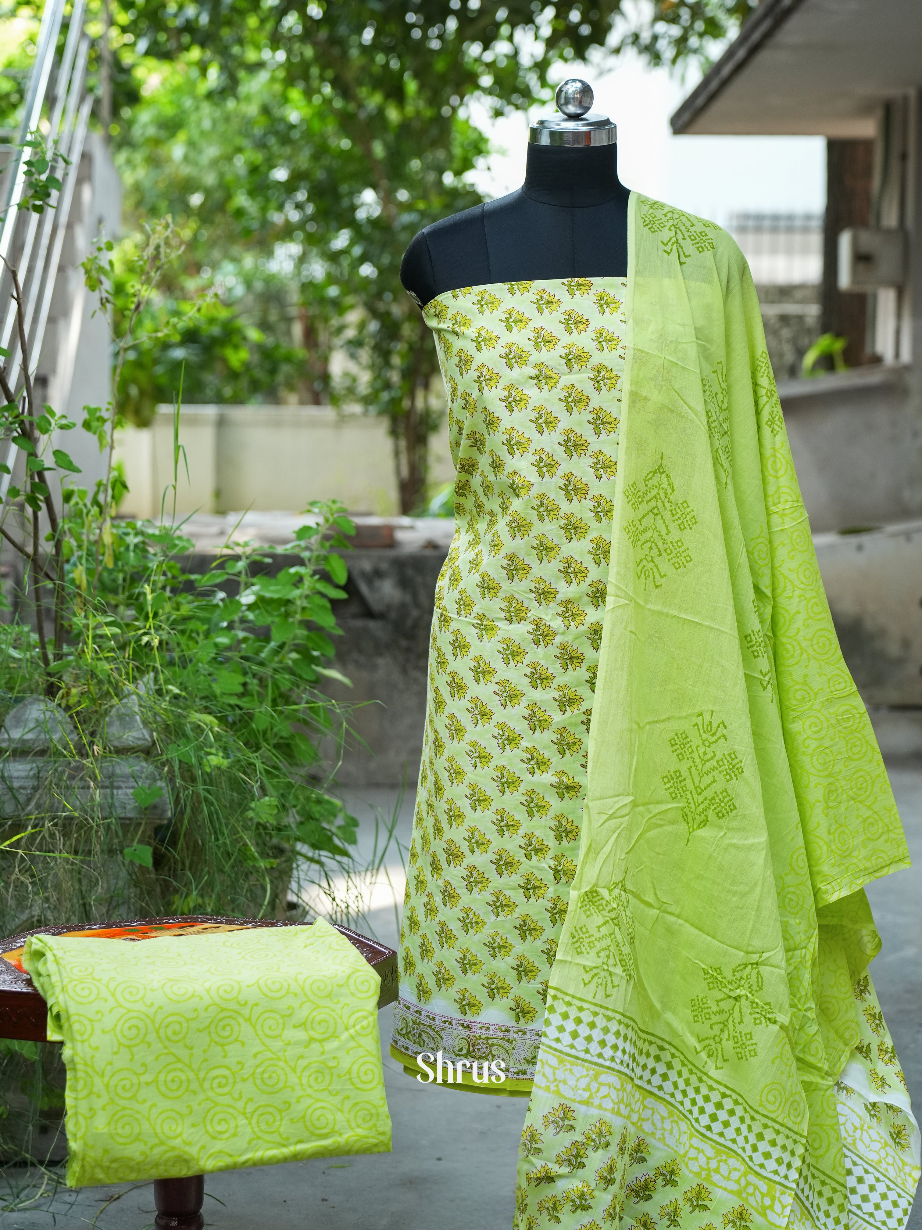 CDS16119 -Cotton salwar - Shop on ShrusEternity.com