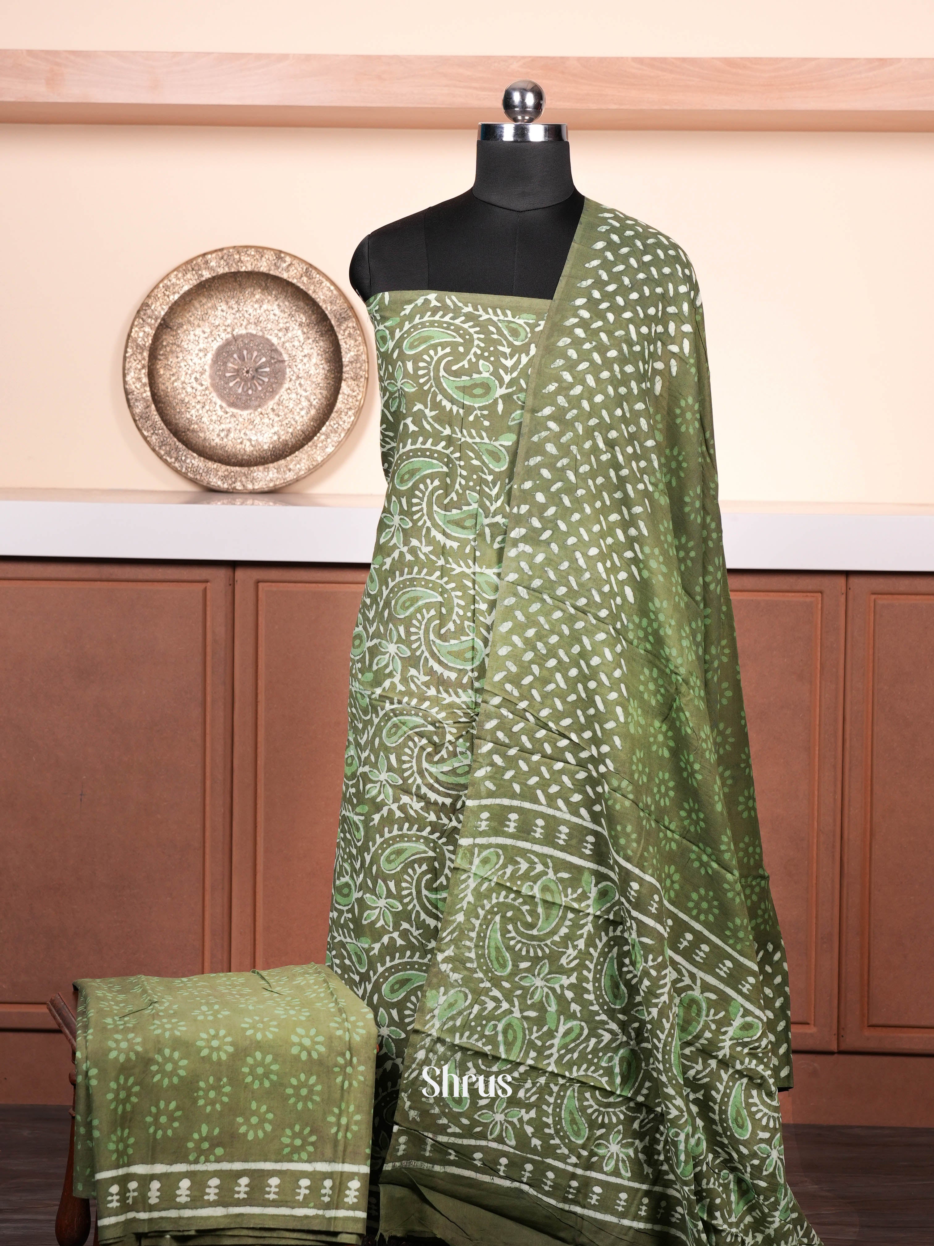 Green - Cotton salwar - Shop on ShrusEternity.com