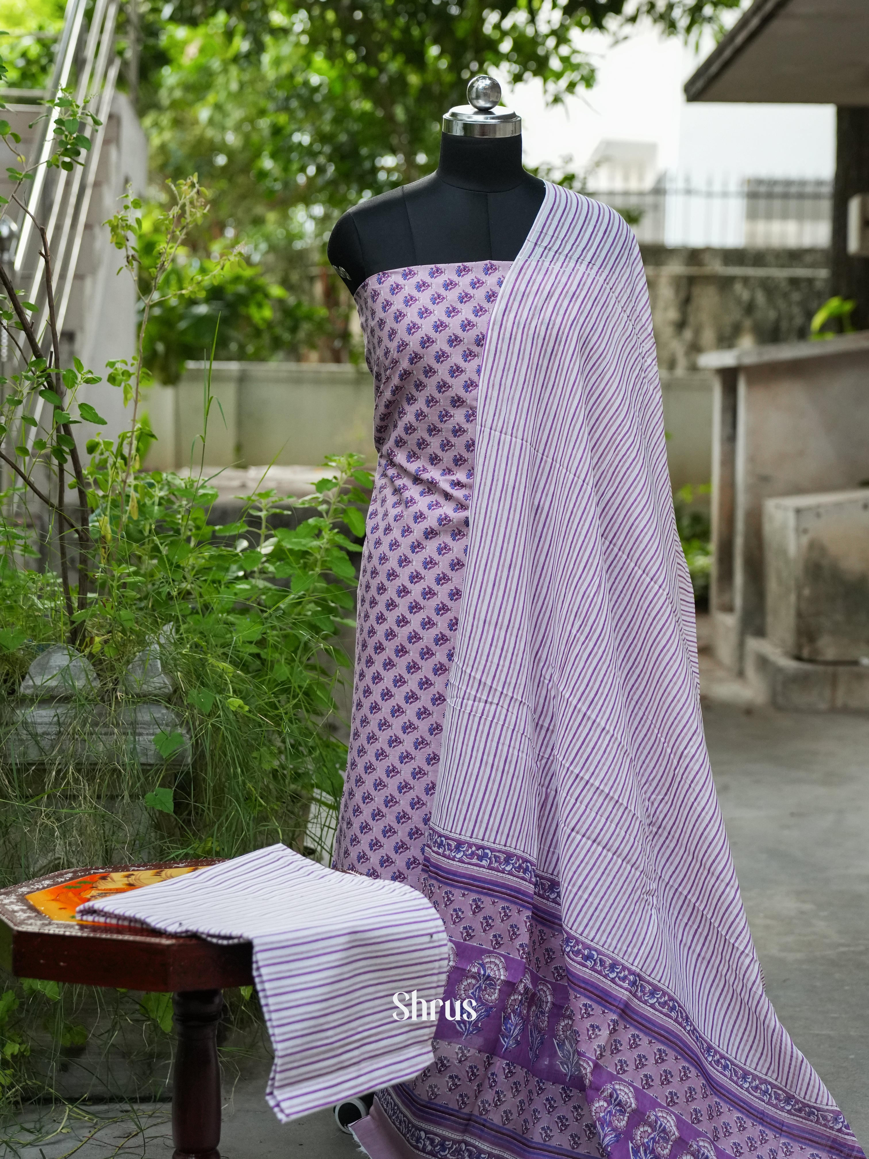 CDS16133 - Cotton salwar - Shop on ShrusEternity.com