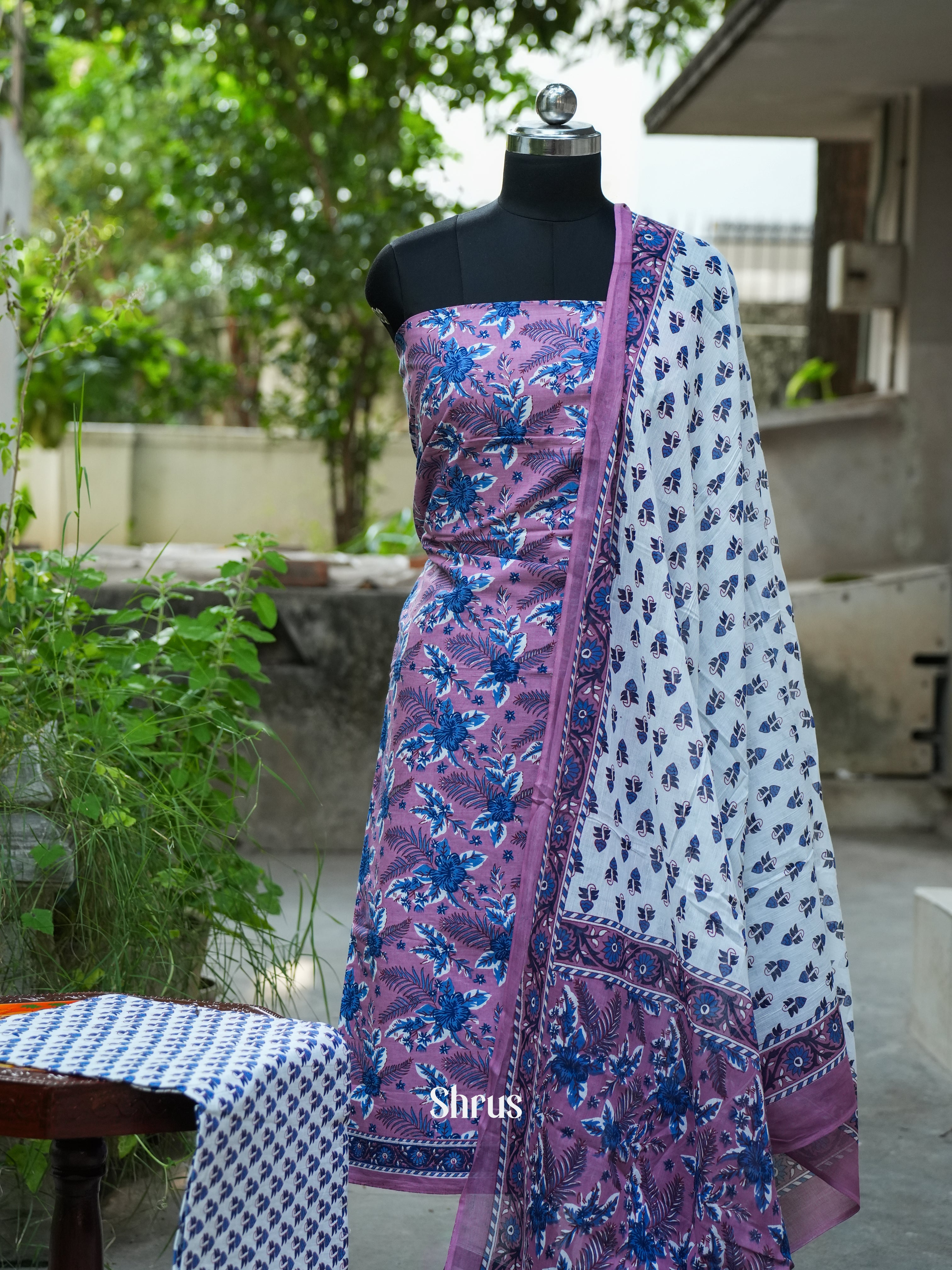CDS16138 - Cotton salwar - Shop on ShrusEternity.com