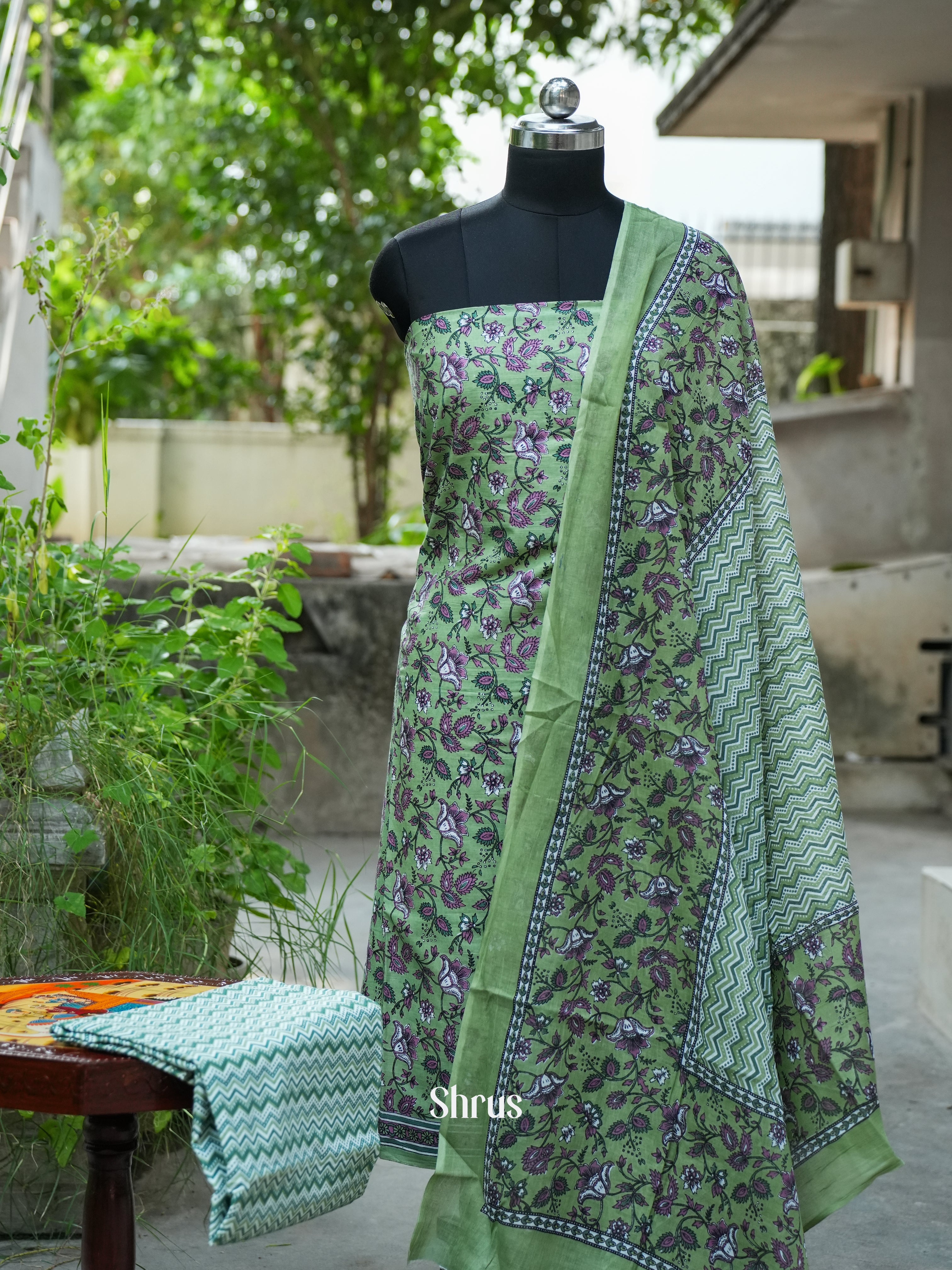 CDS16145 - Cotton salwar - Shop on ShrusEternity.com