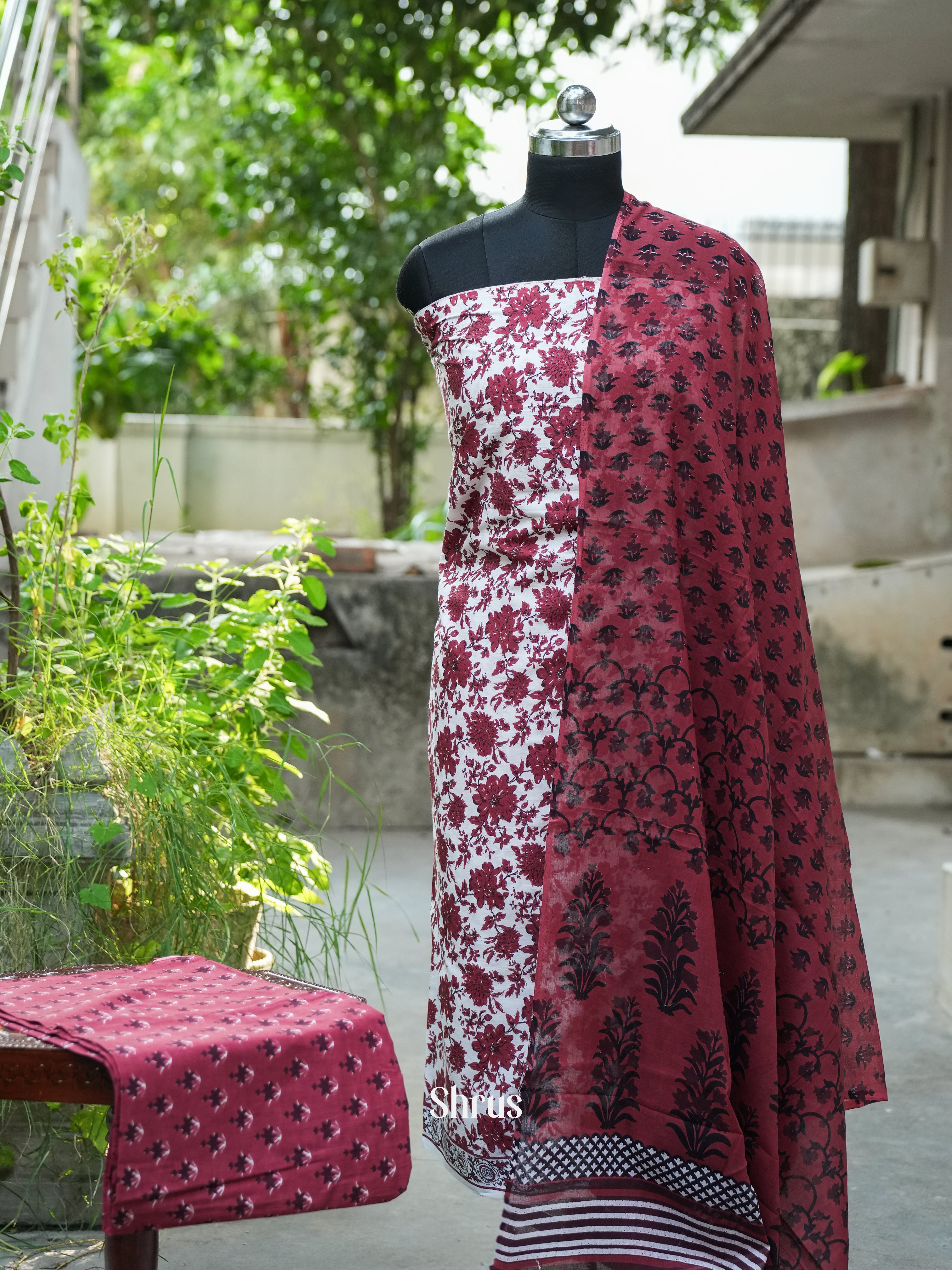 CDS16147 - Cotton salwar - Shop on ShrusEternity.com