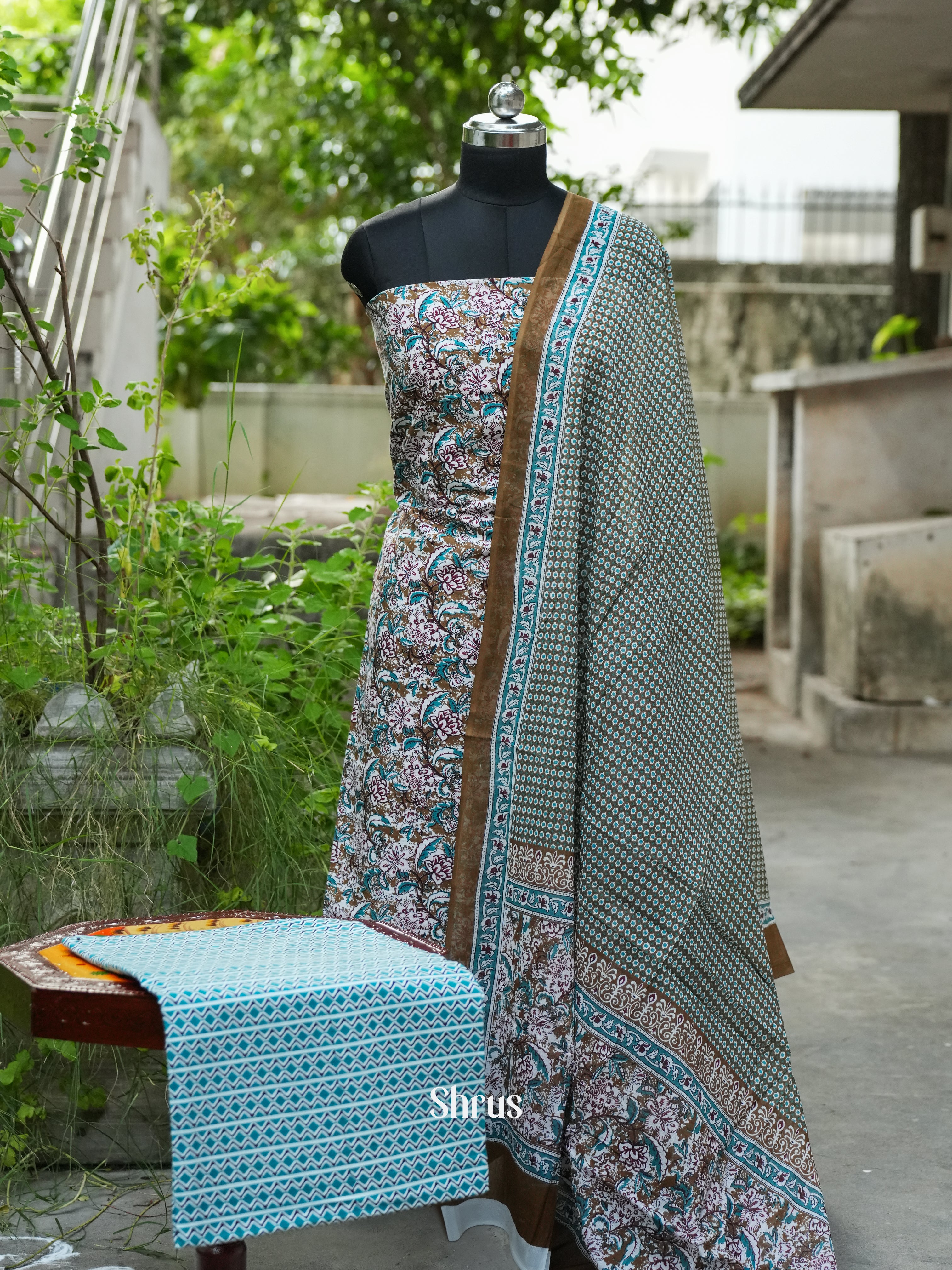 CDS16148 - Cotton salwar - Shop on ShrusEternity.com