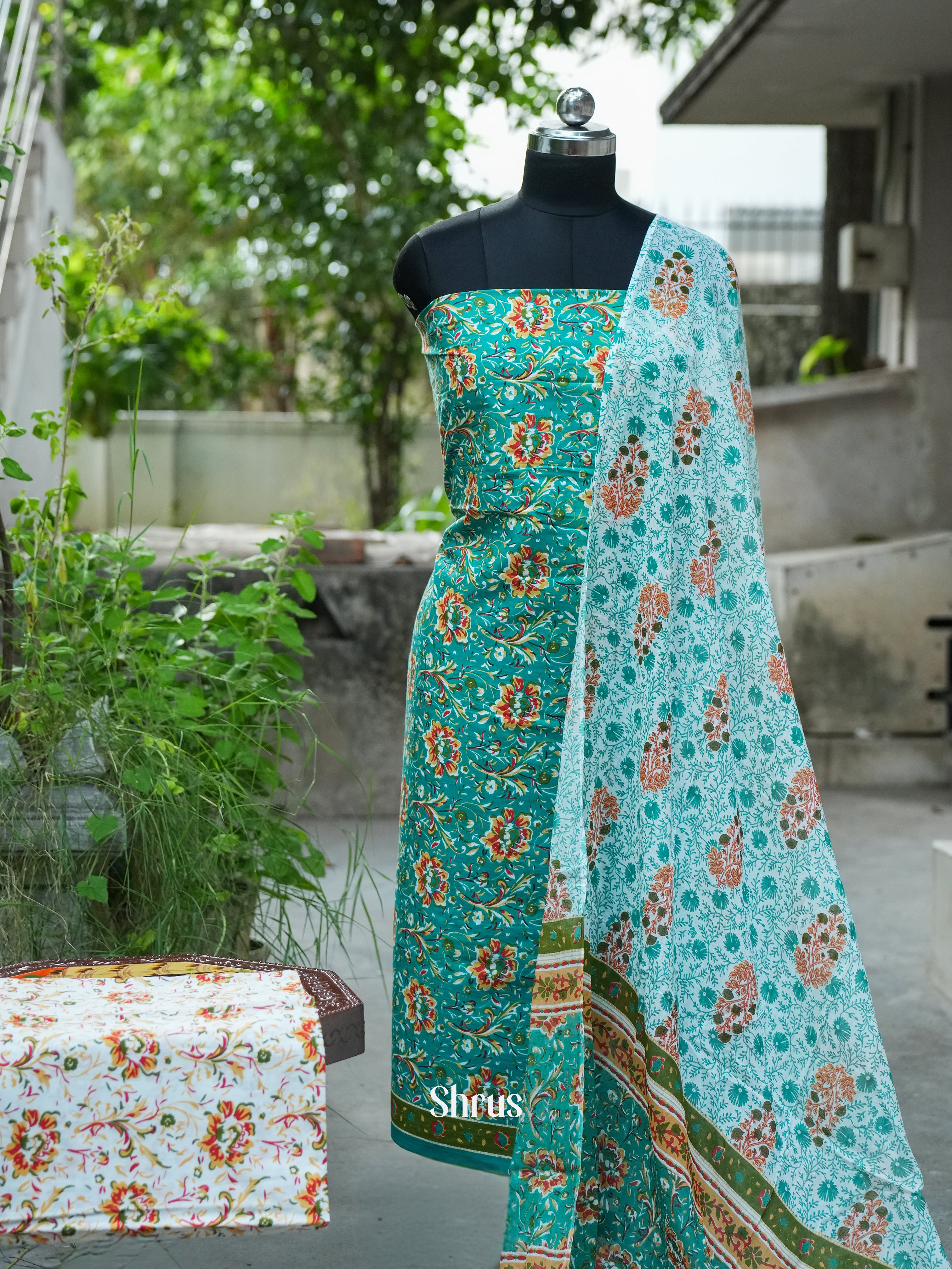 CDS16151 - Cotton salwar - Shop on ShrusEternity.com