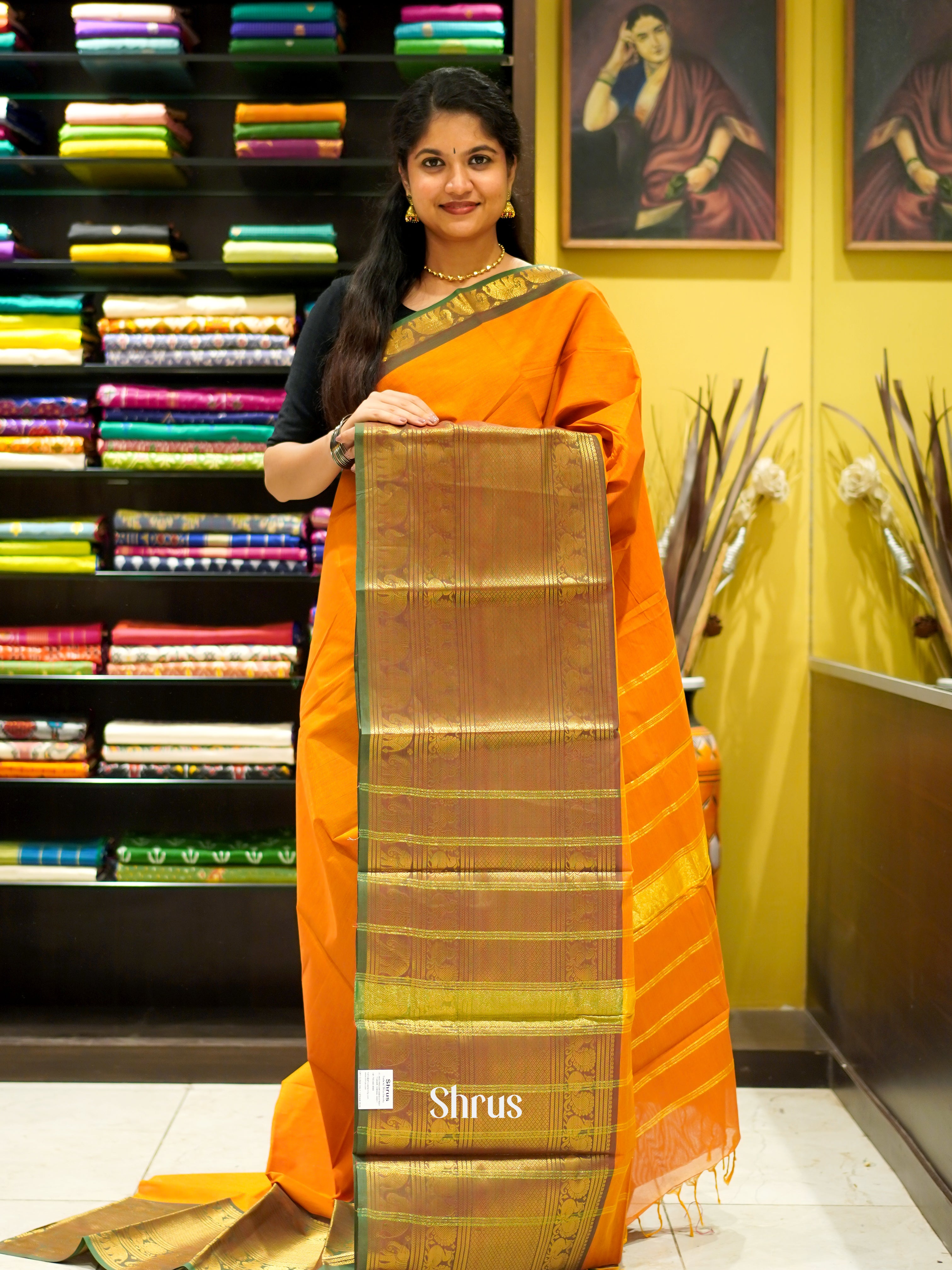 Mustard & Green - Narayanpet Cotton - Shop on ShrusEternity.com