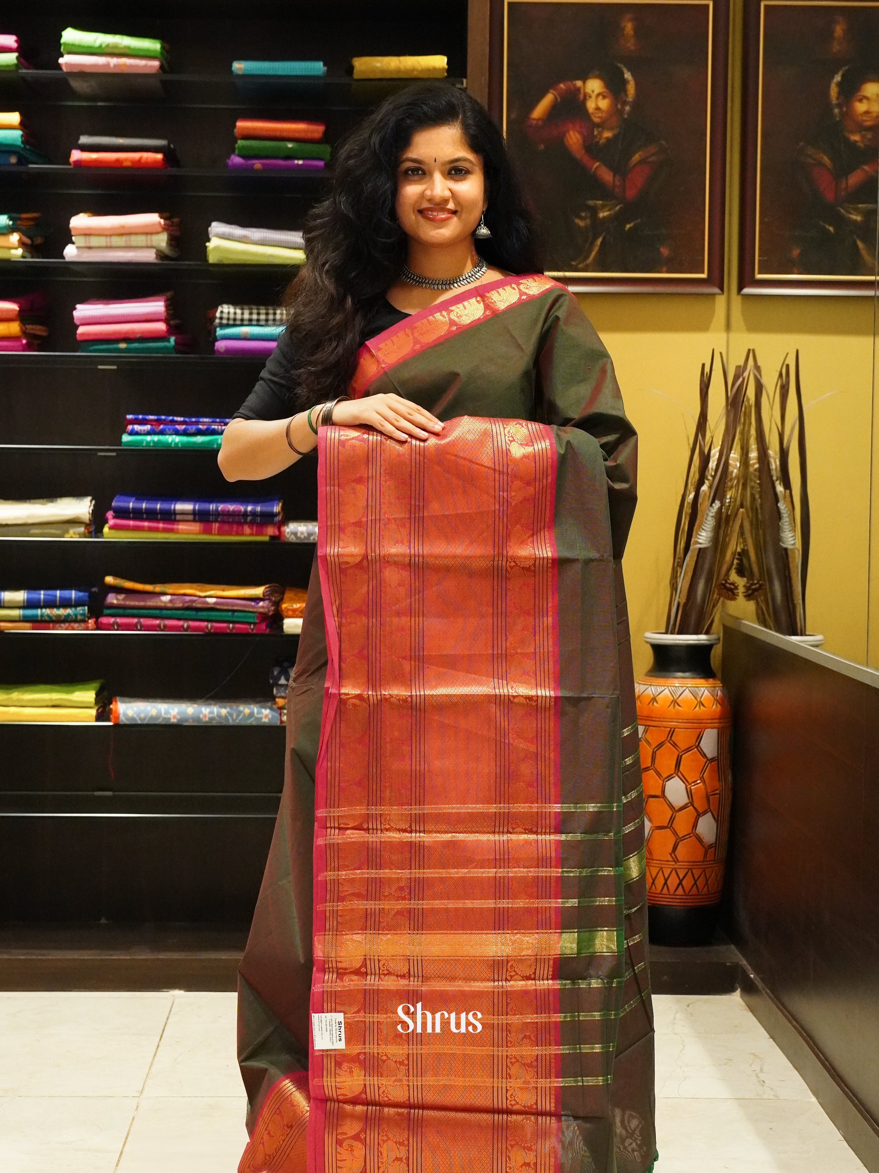 CDS16190 - Narayanpet Cotton Saree - Shop on ShrusEternity.com
