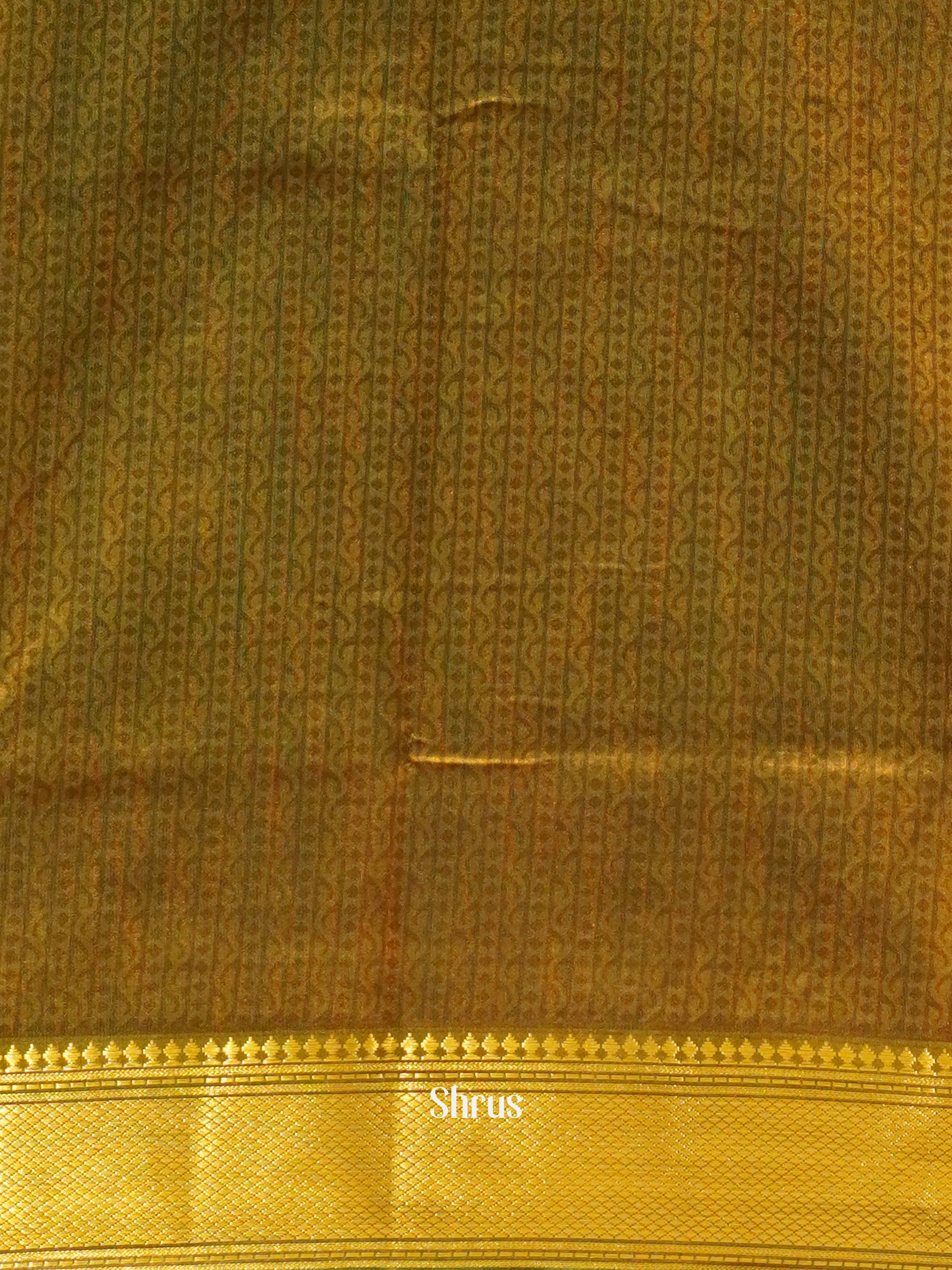 Dark Green & Green - Semi Patola Saree - Shop on ShrusEternity.com