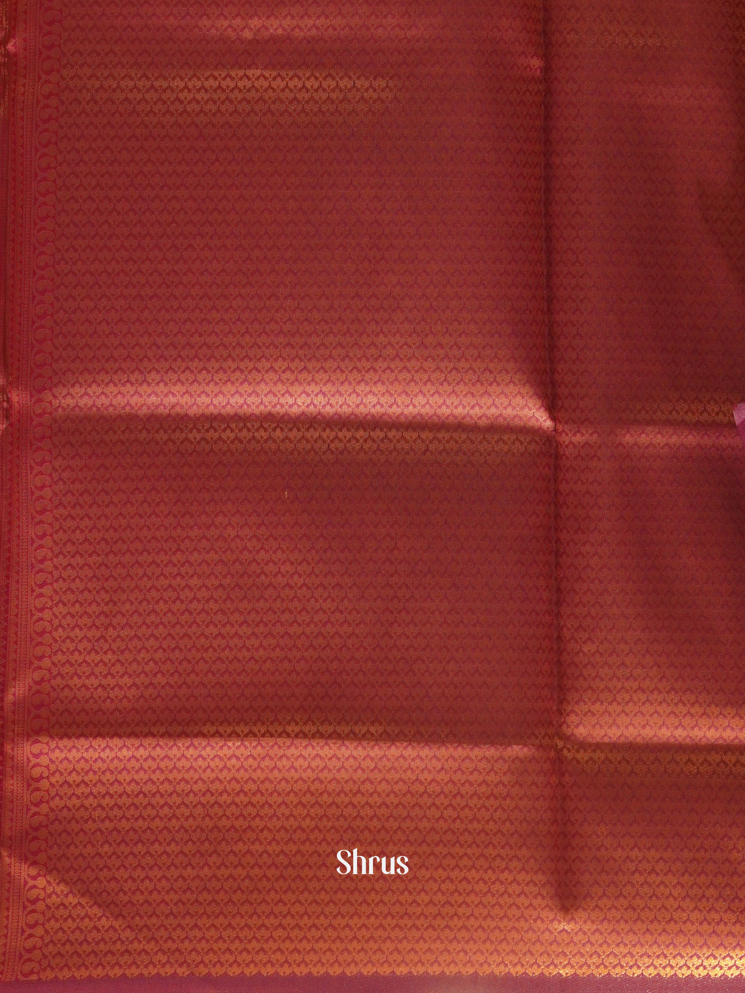 Dusty Brown & Maroon- Semi Kanchipuram - Shop on ShrusEternity.com