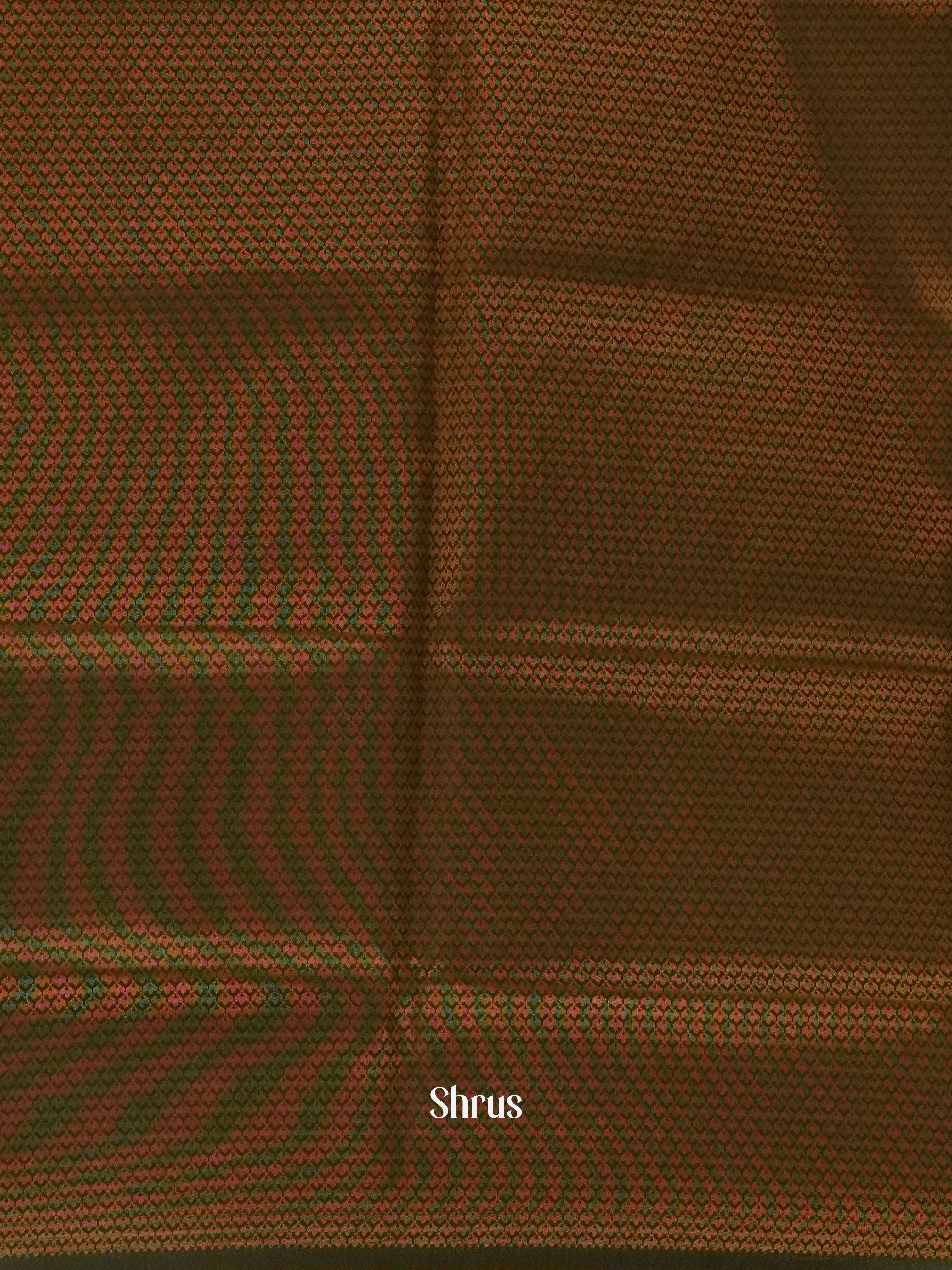 Elachi Green & Green - Semi Kanchipuram Saree - Shop on ShrusEternity.com
