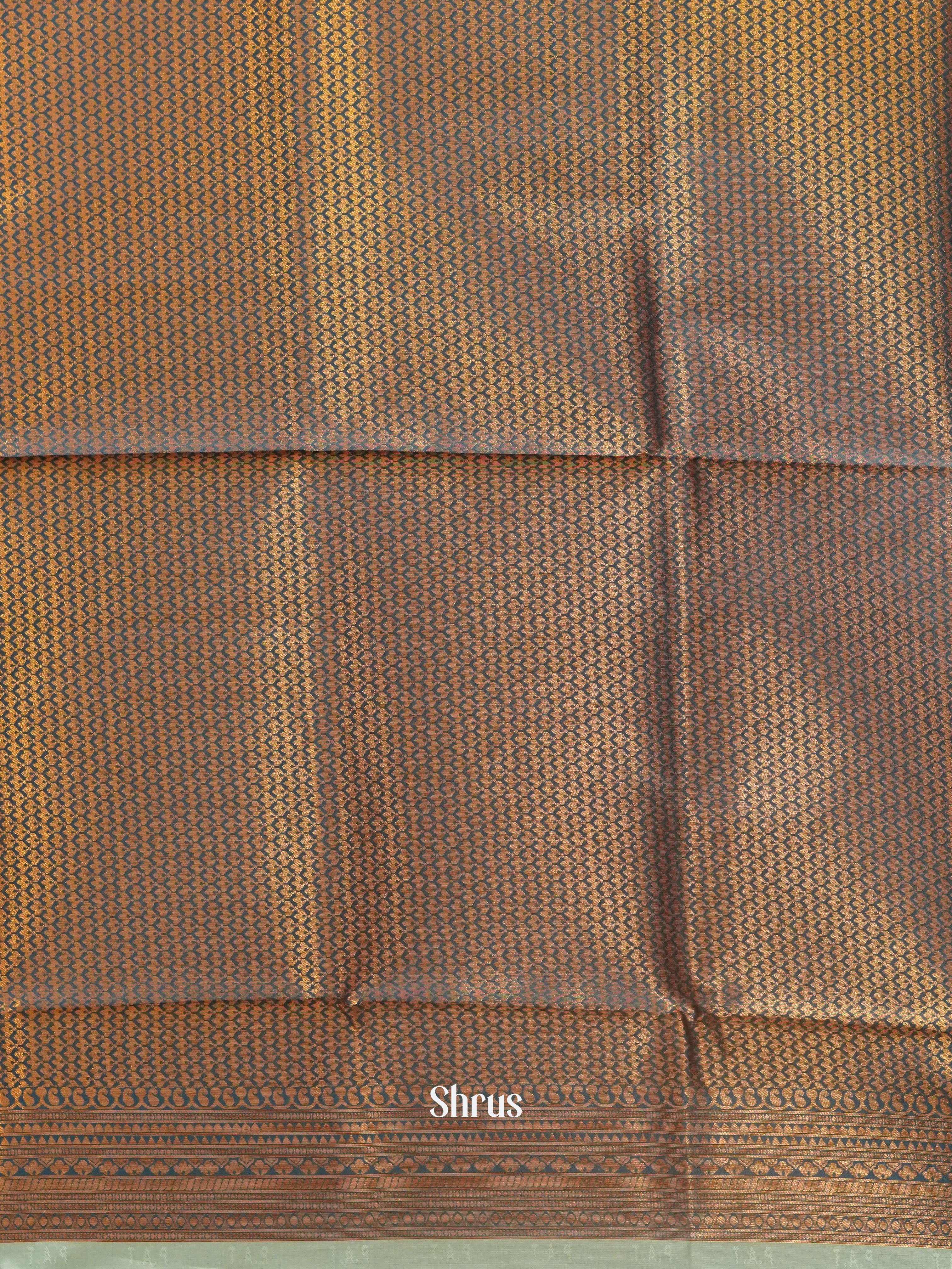 Blue & Navy Blue - Semi Kanchipuram - Shop on ShrusEternity.com