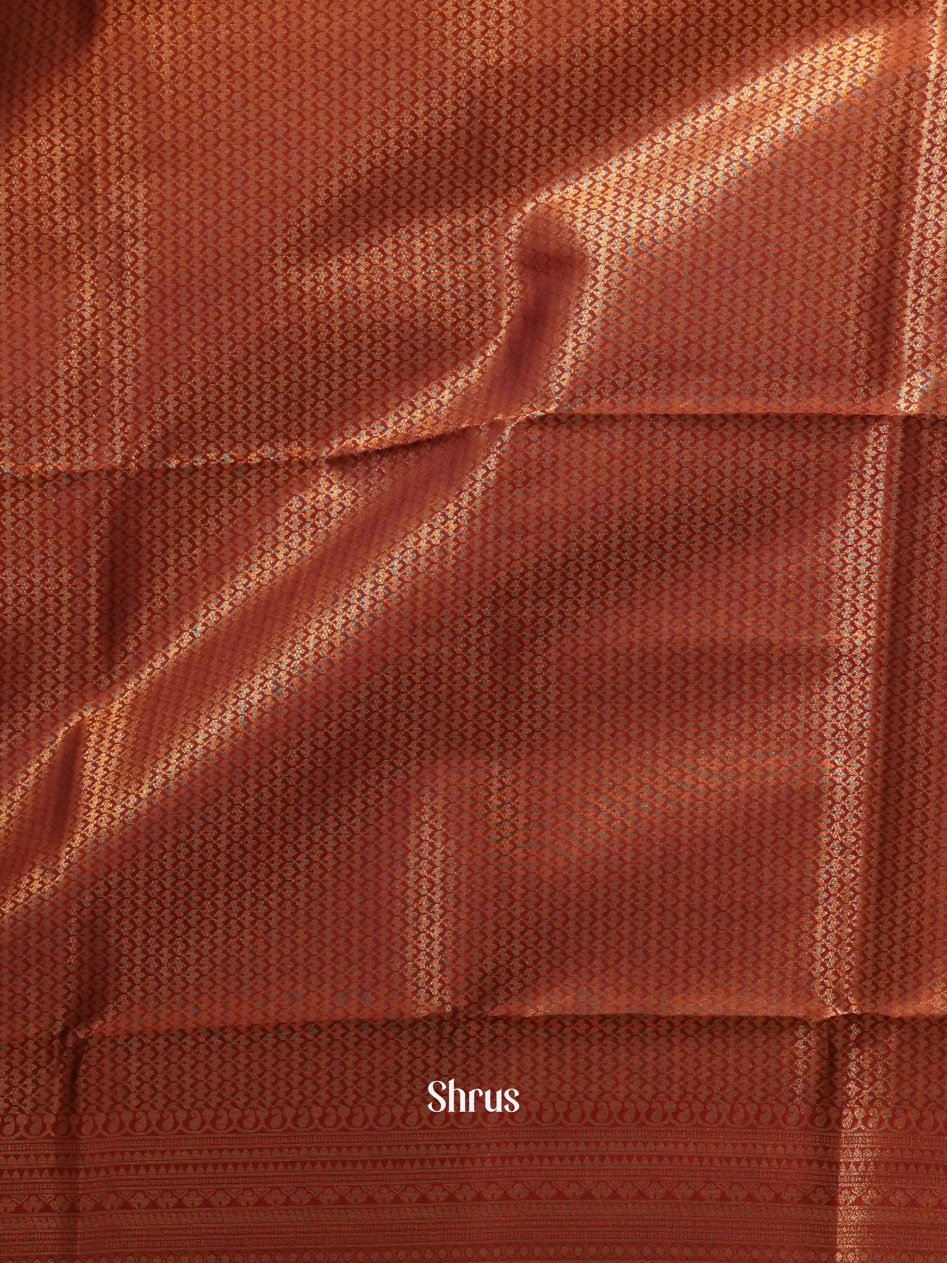 Gold & Maroon- Semi Kanchipuram - Shop on ShrusEternity.com