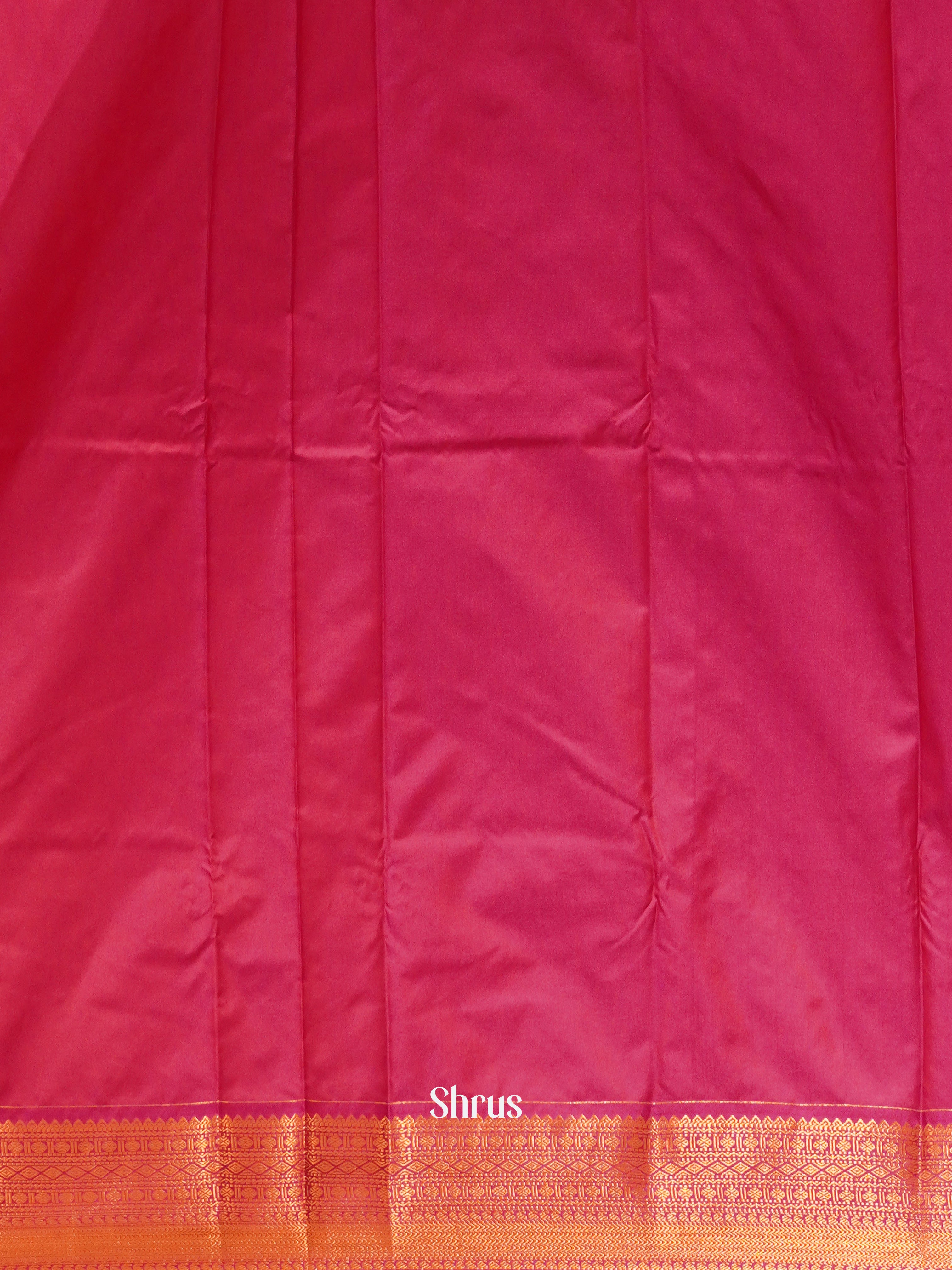 Mild Yellow & Pink - Semi Kanchipuram - Shop on ShrusEternity.com