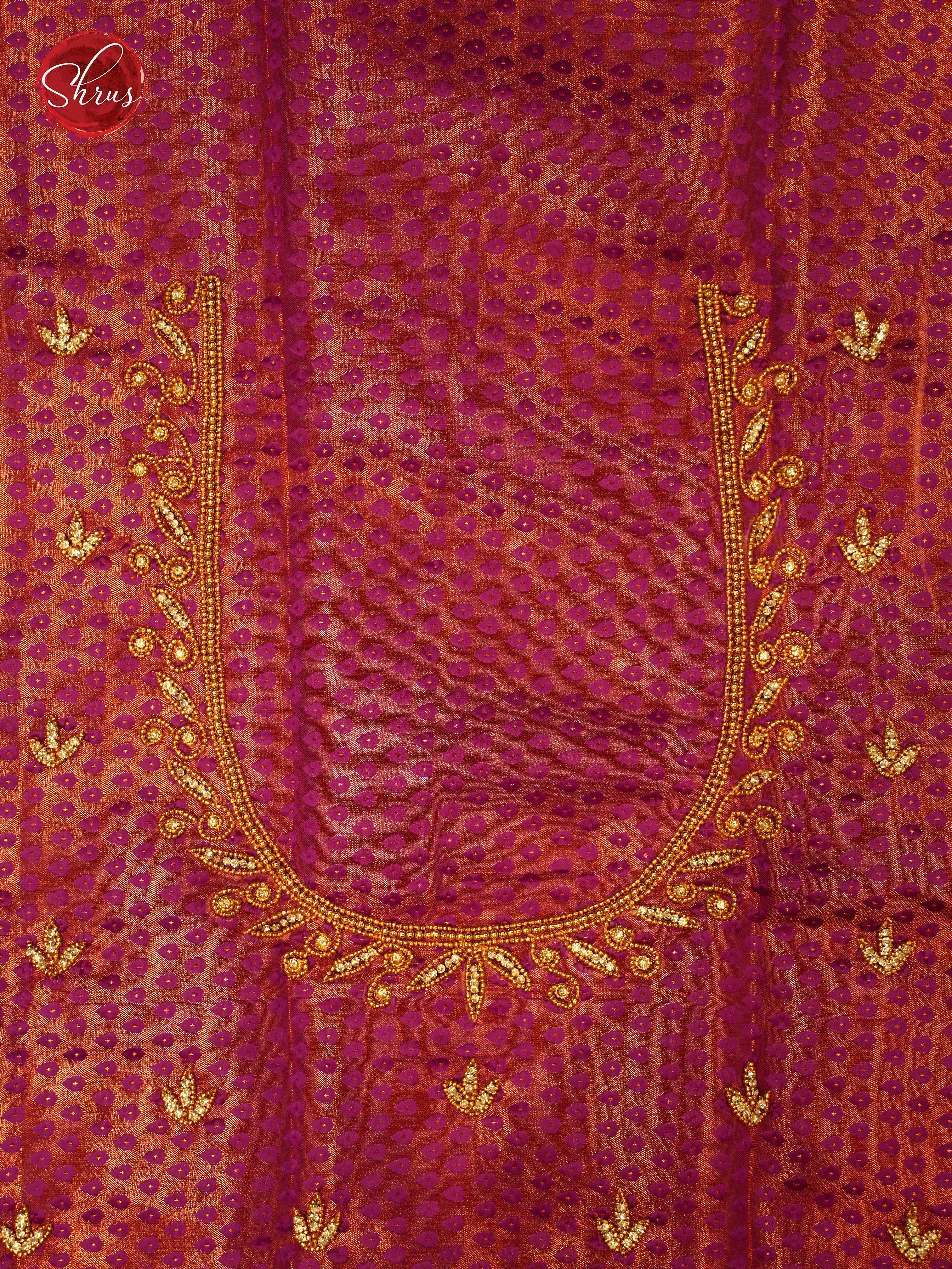 Pink - Aari Blouse - Shop on ShrusEternity.com