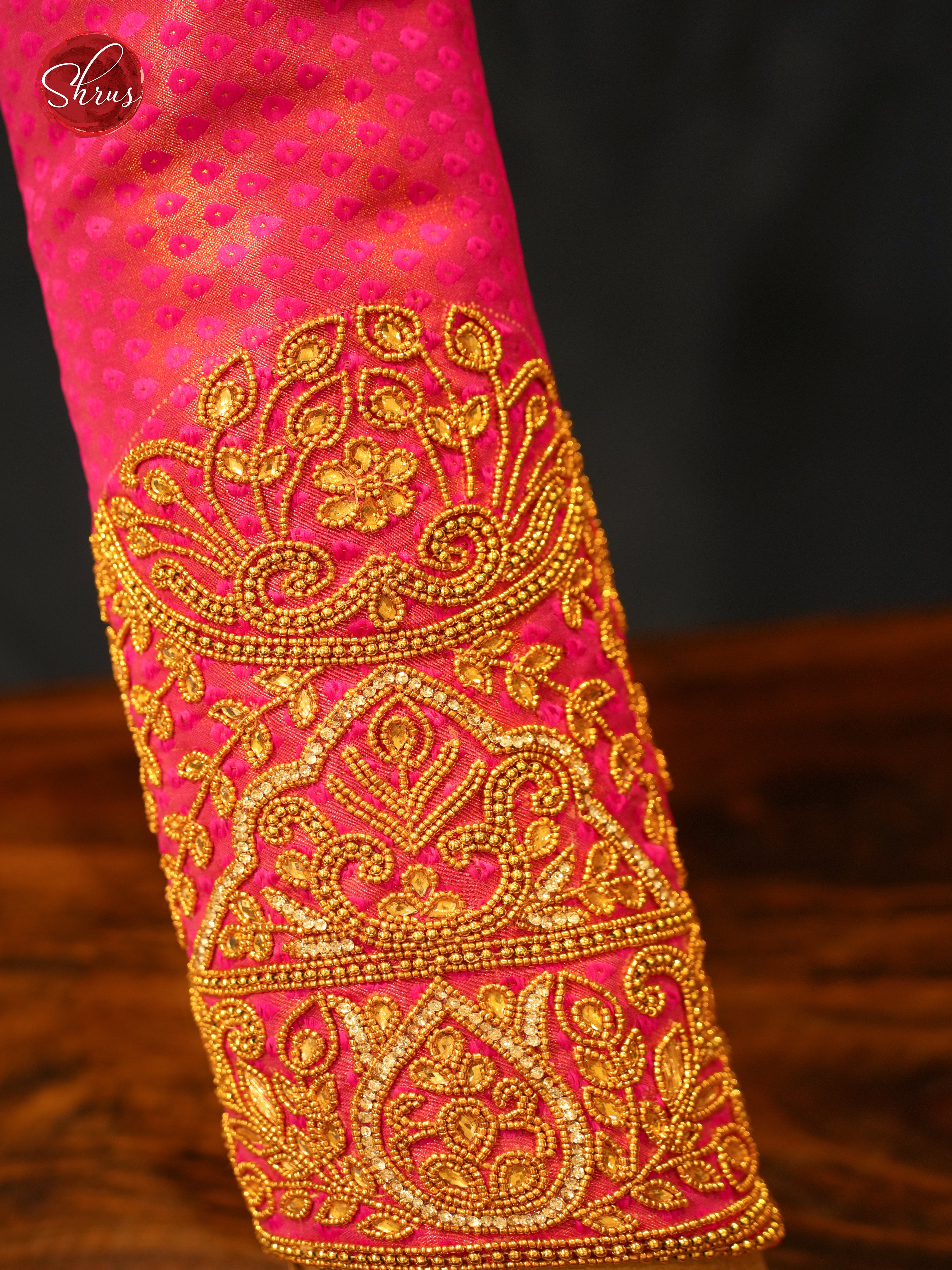 Pink - Aari Blouse - Shop on ShrusEternity.com