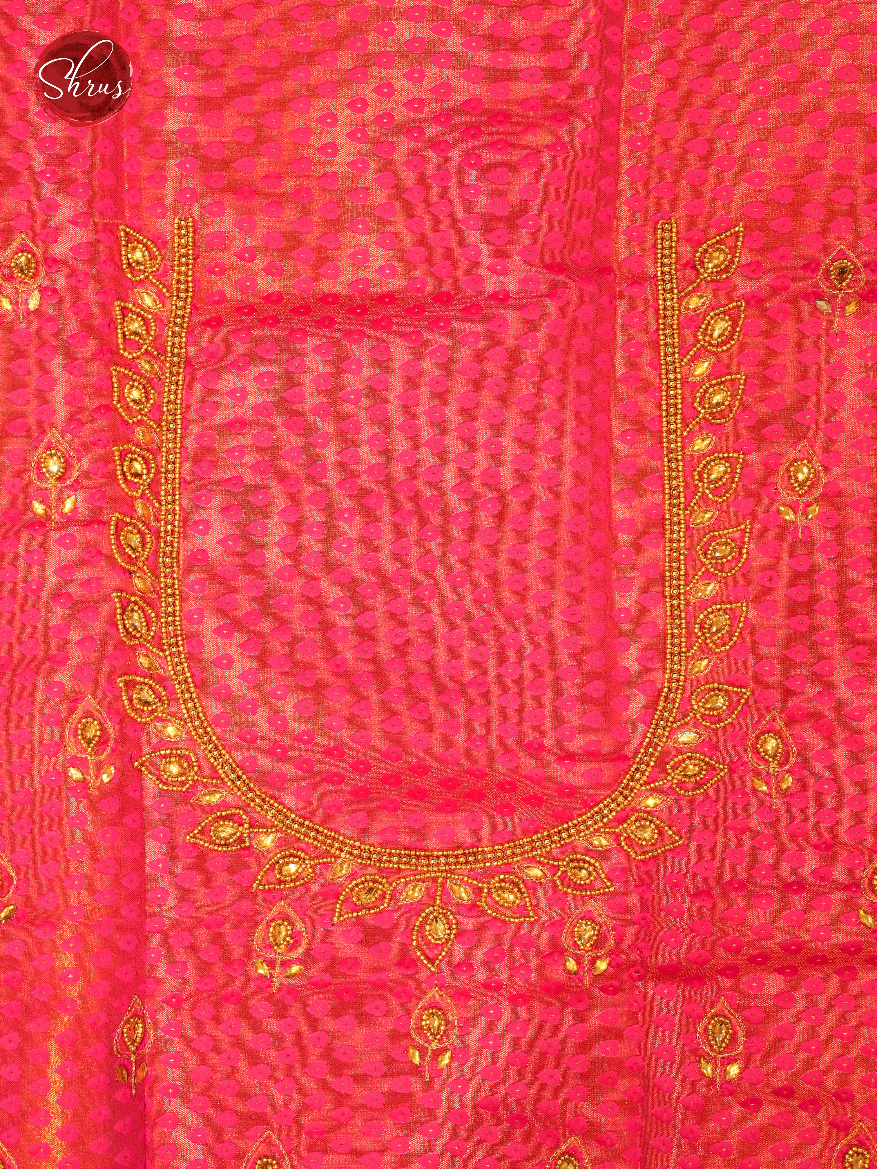 Pink - Aari Blouse - Shop on ShrusEternity.com