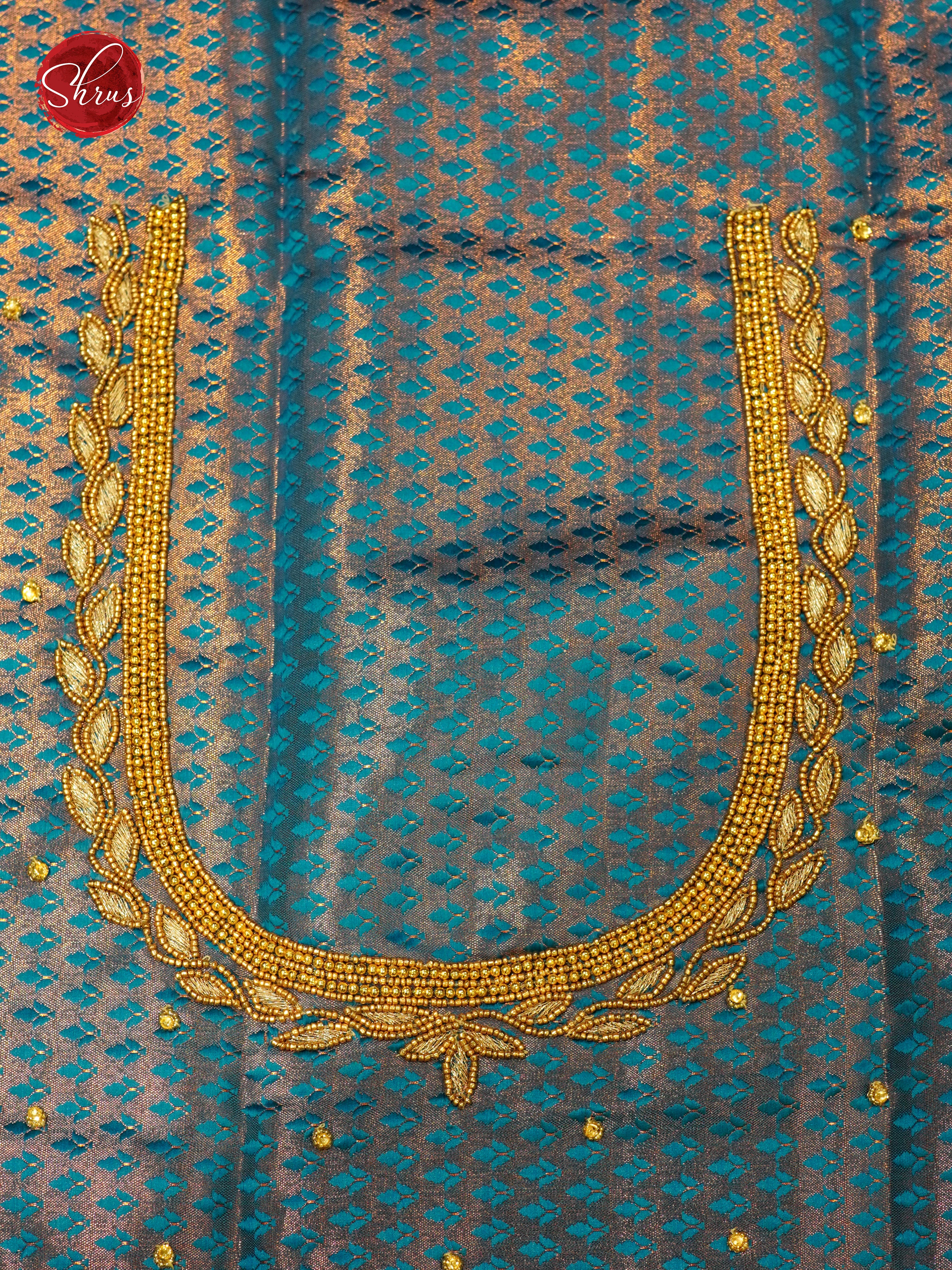 Blue - Aari Blouse - Shop on ShrusEternity.com