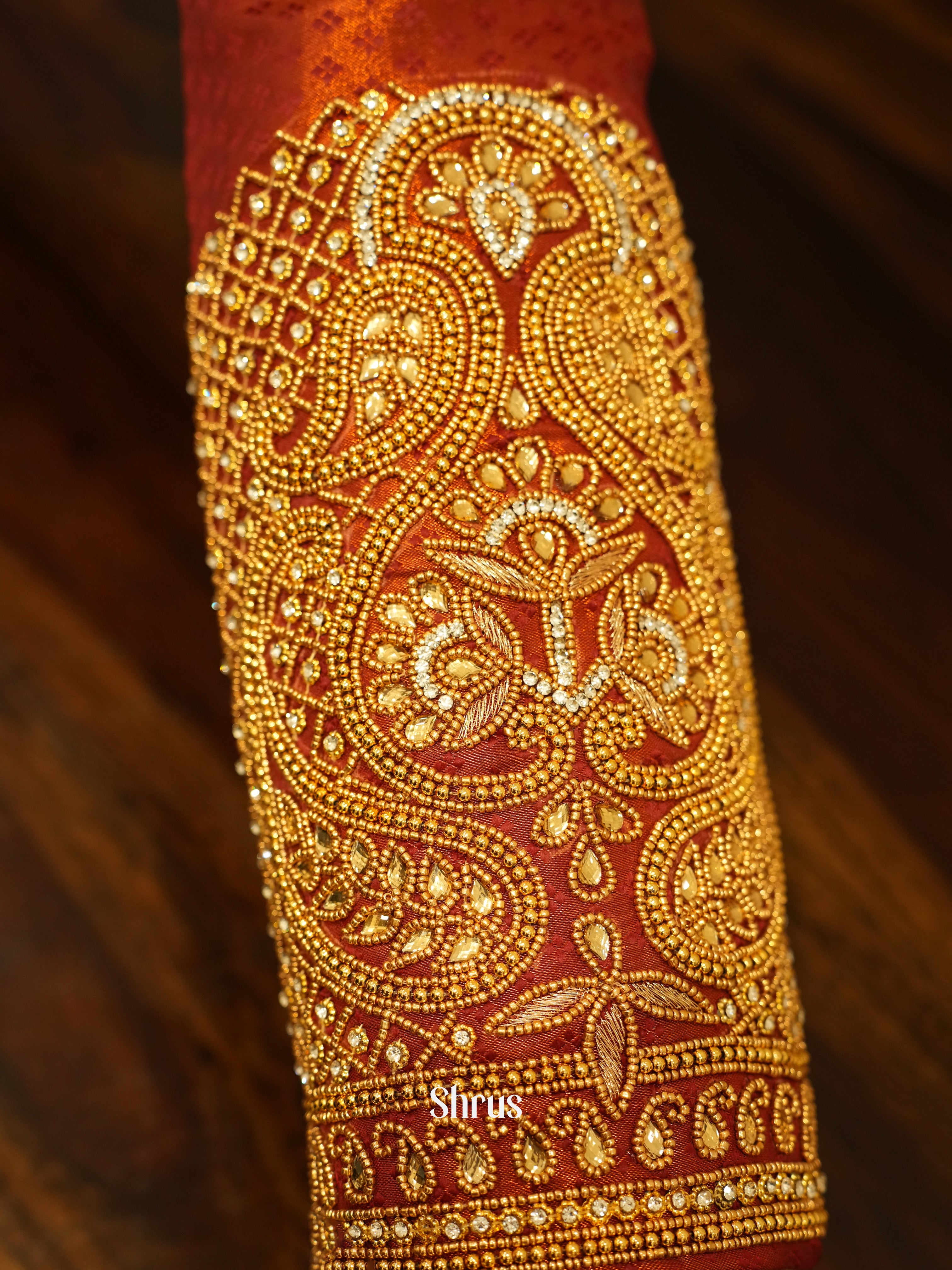 Copper - Aari Blouse - Shop on ShrusEternity.com