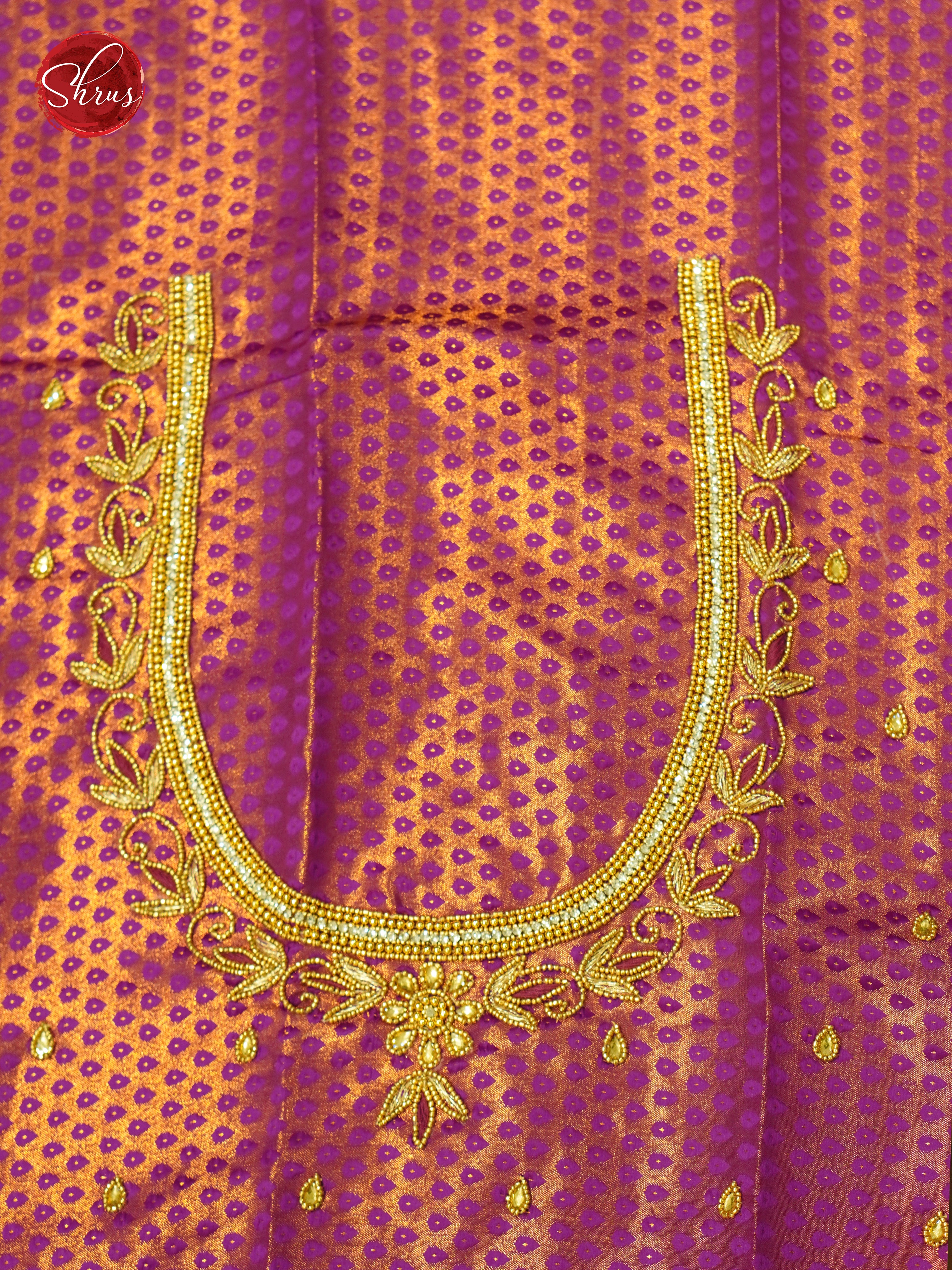 Purplish Pink - Aari Blouse - Shop on ShrusEternity.com