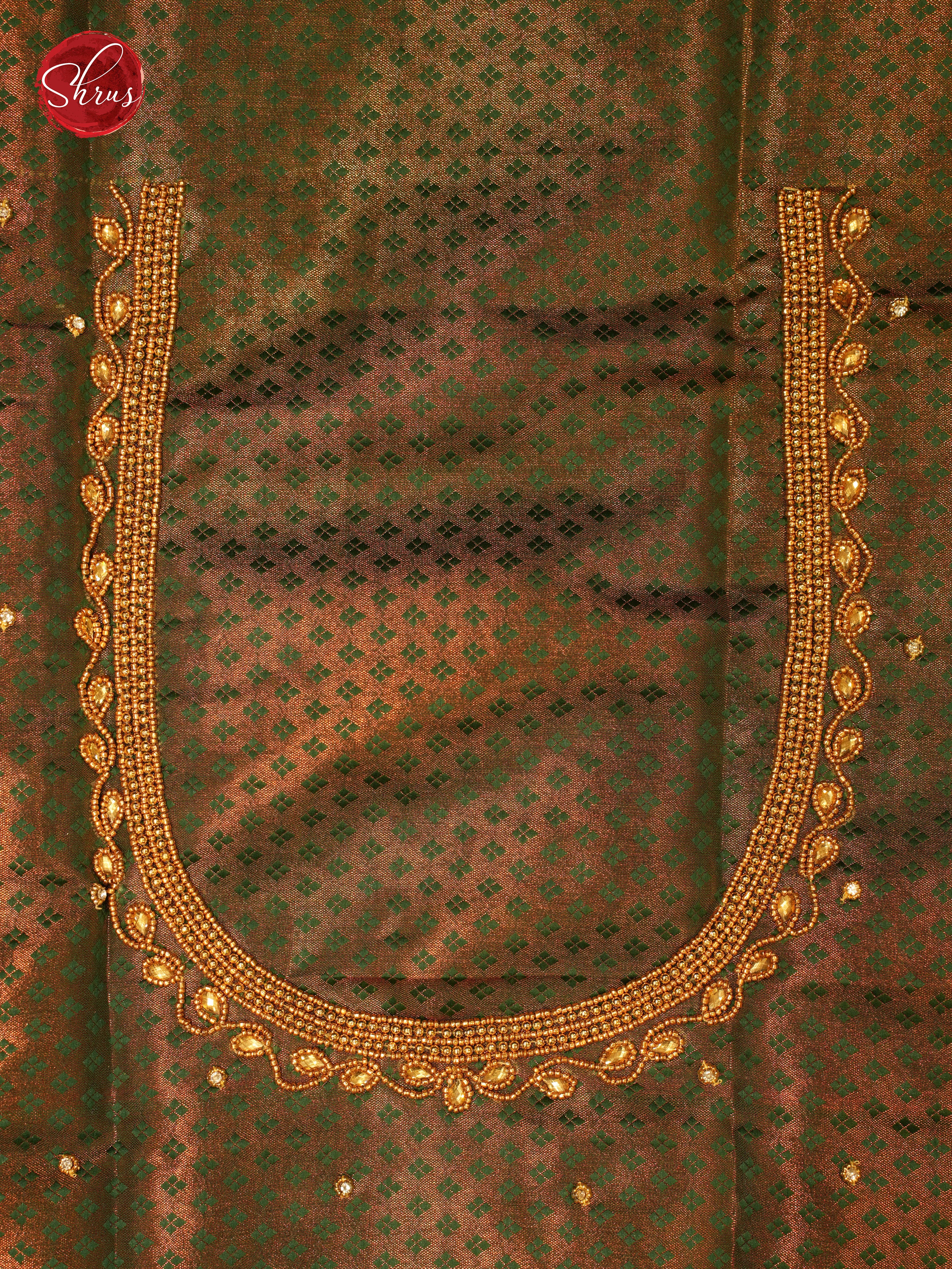Green - Aari Blouse - Shop on ShrusEternity.com