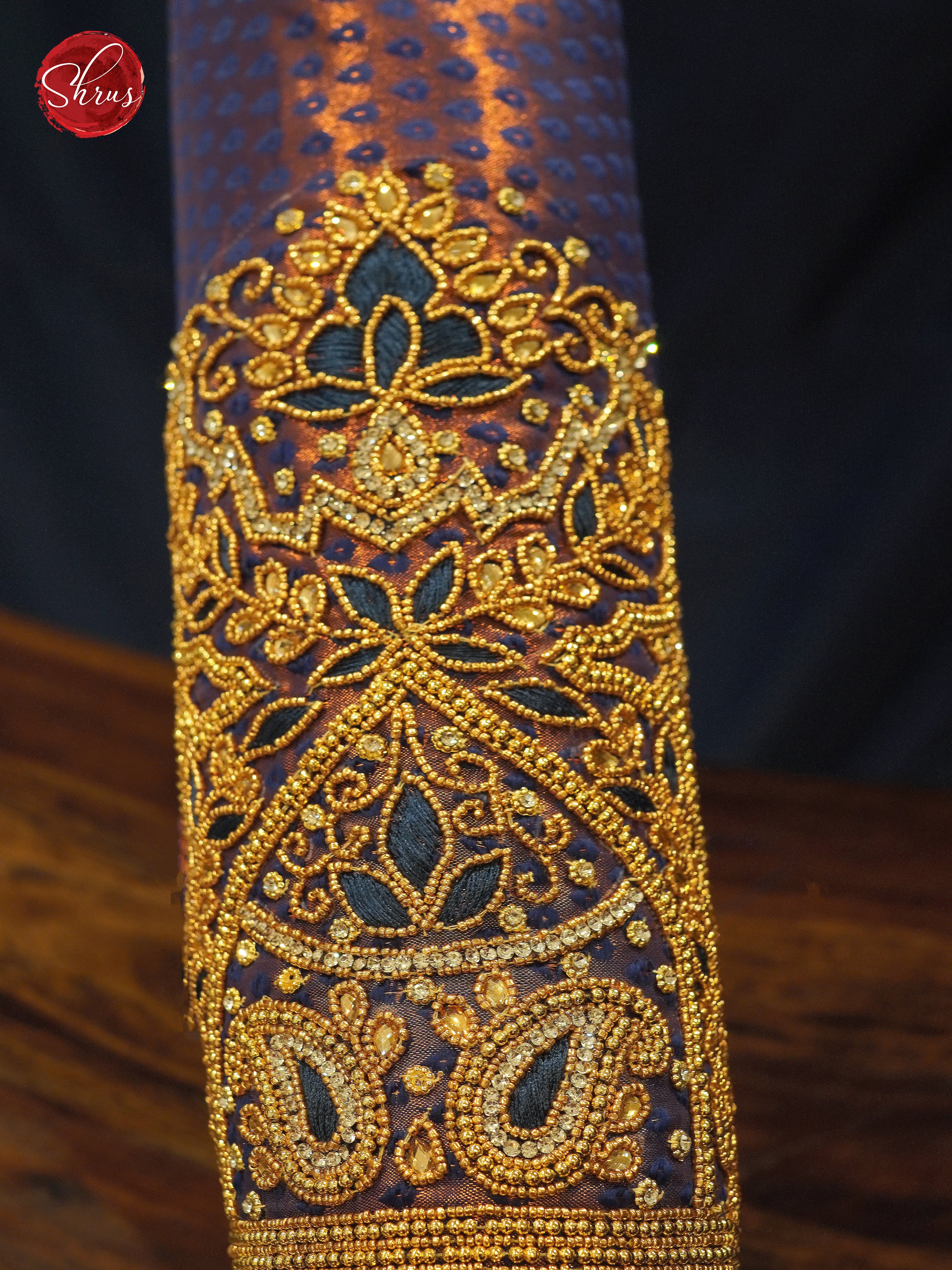 Blue - Aari Blouse - Shop on ShrusEternity.com