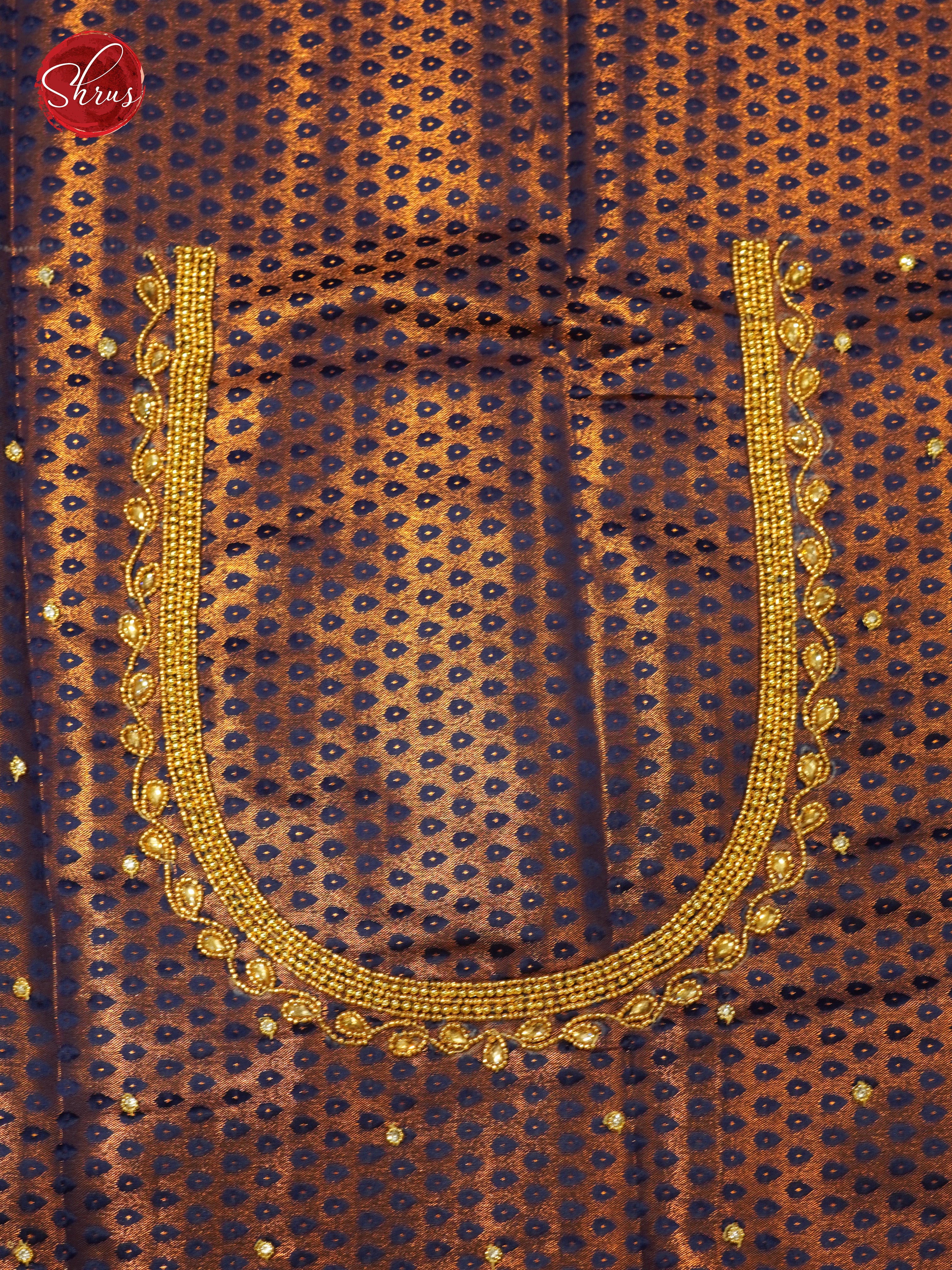 Blue - Aari Blouse - Shop on ShrusEternity.com