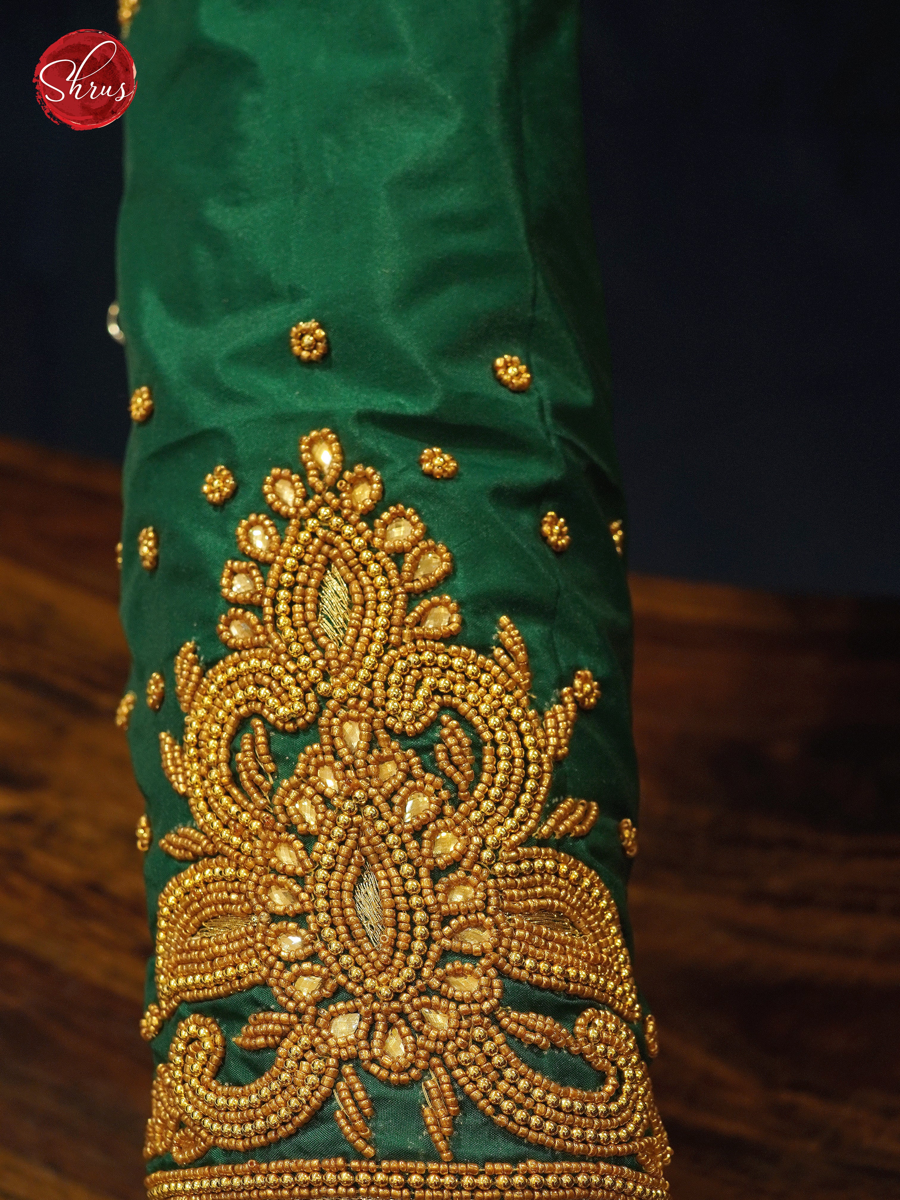 Green - Aari Blouse - Shop on ShrusEternity.com