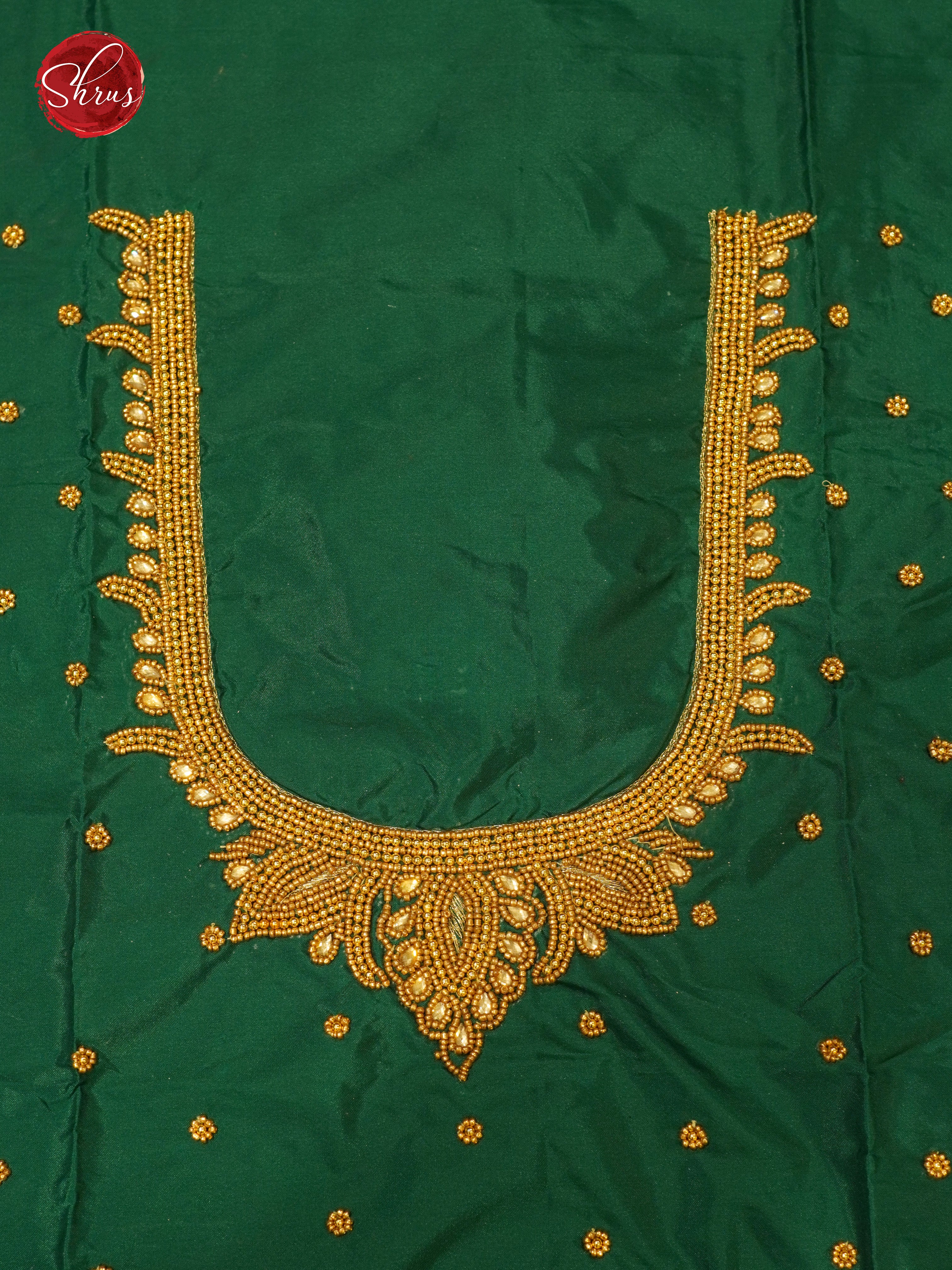 Green - Aari Blouse - Shop on ShrusEternity.com