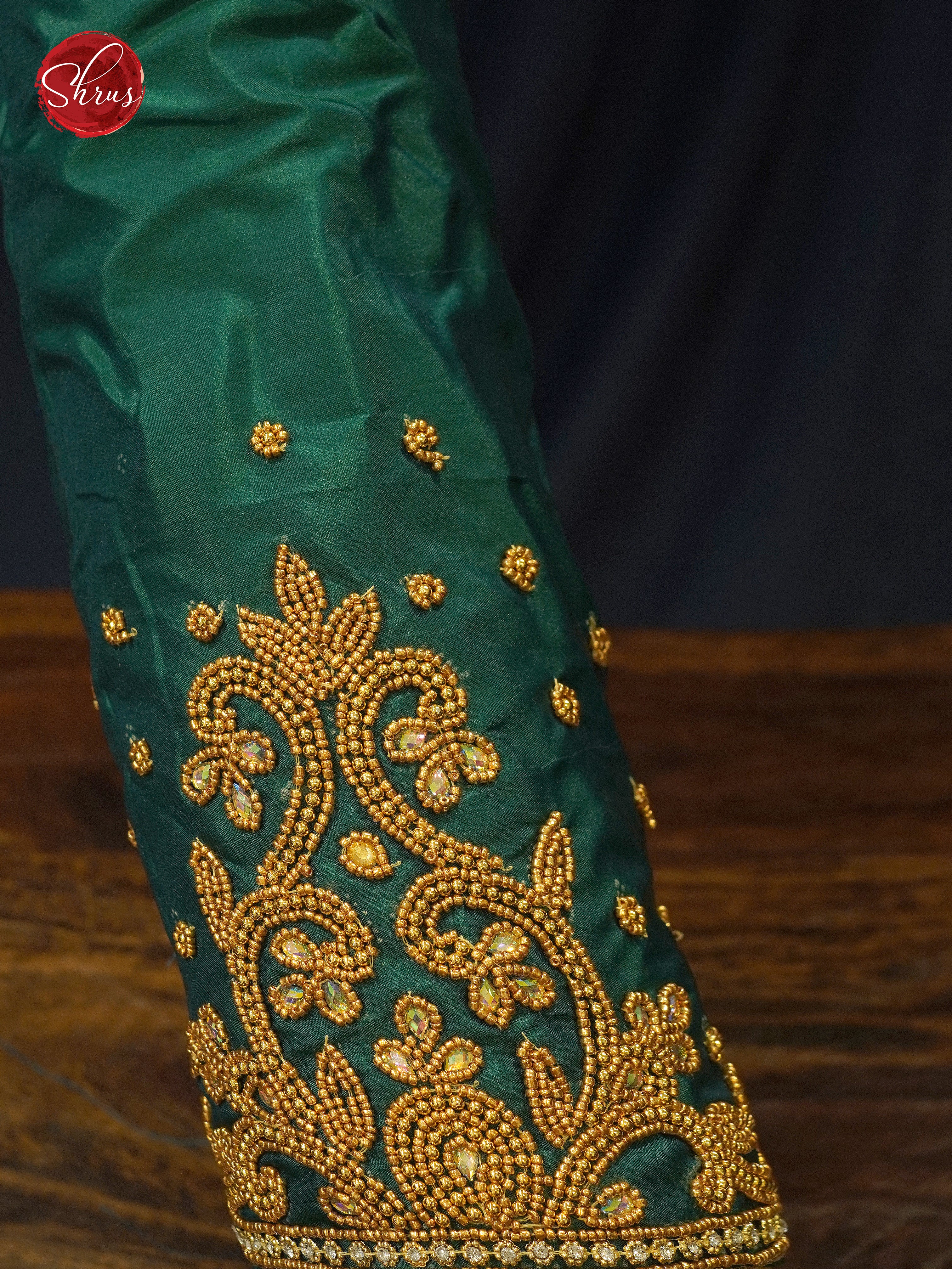 Green - Aari Blouse - Shop on ShrusEternity.com