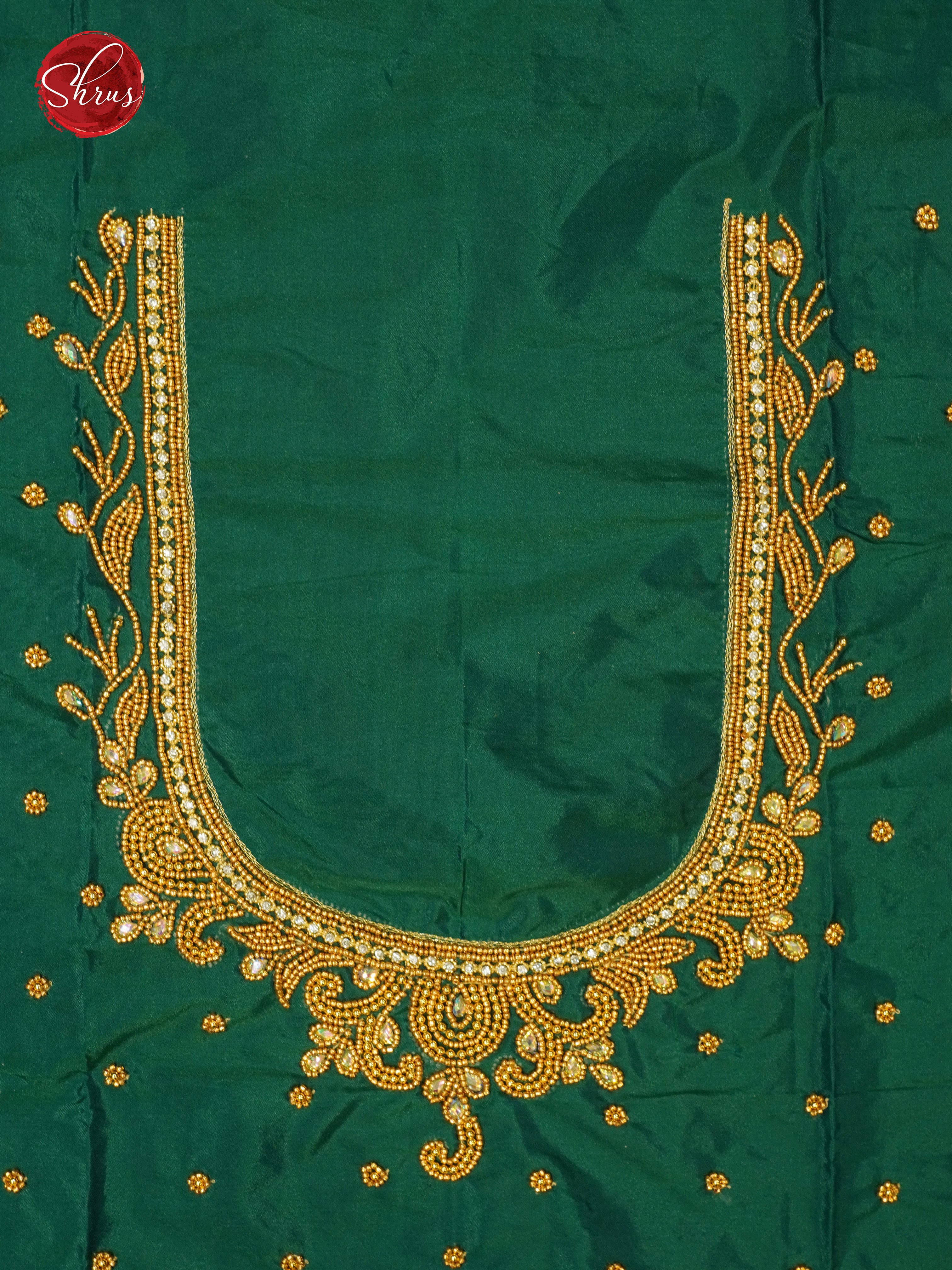 Green - Aari Blouse - Shop on ShrusEternity.com