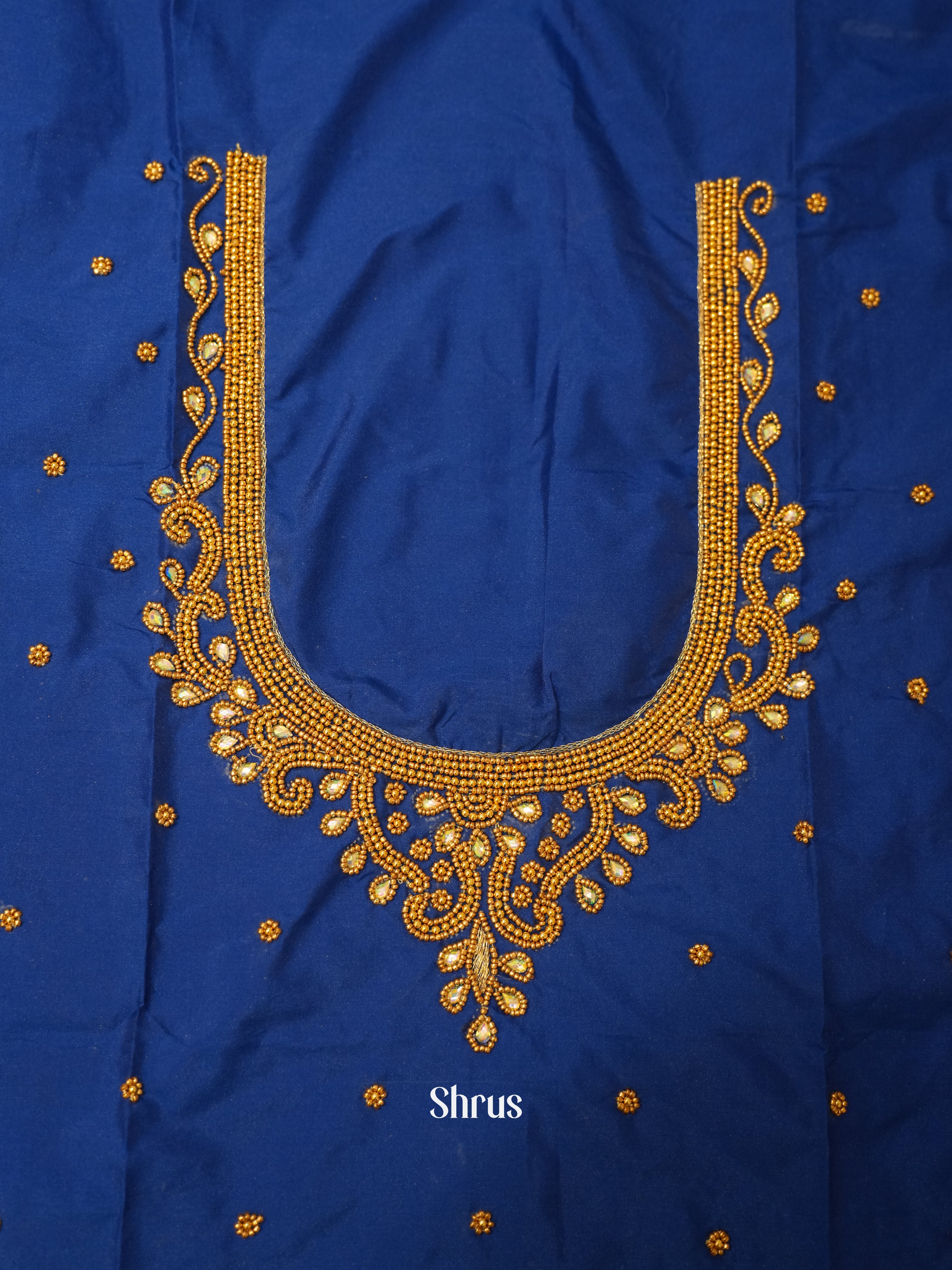 Blue - Aari Blouse - Shop on ShrusEternity.com