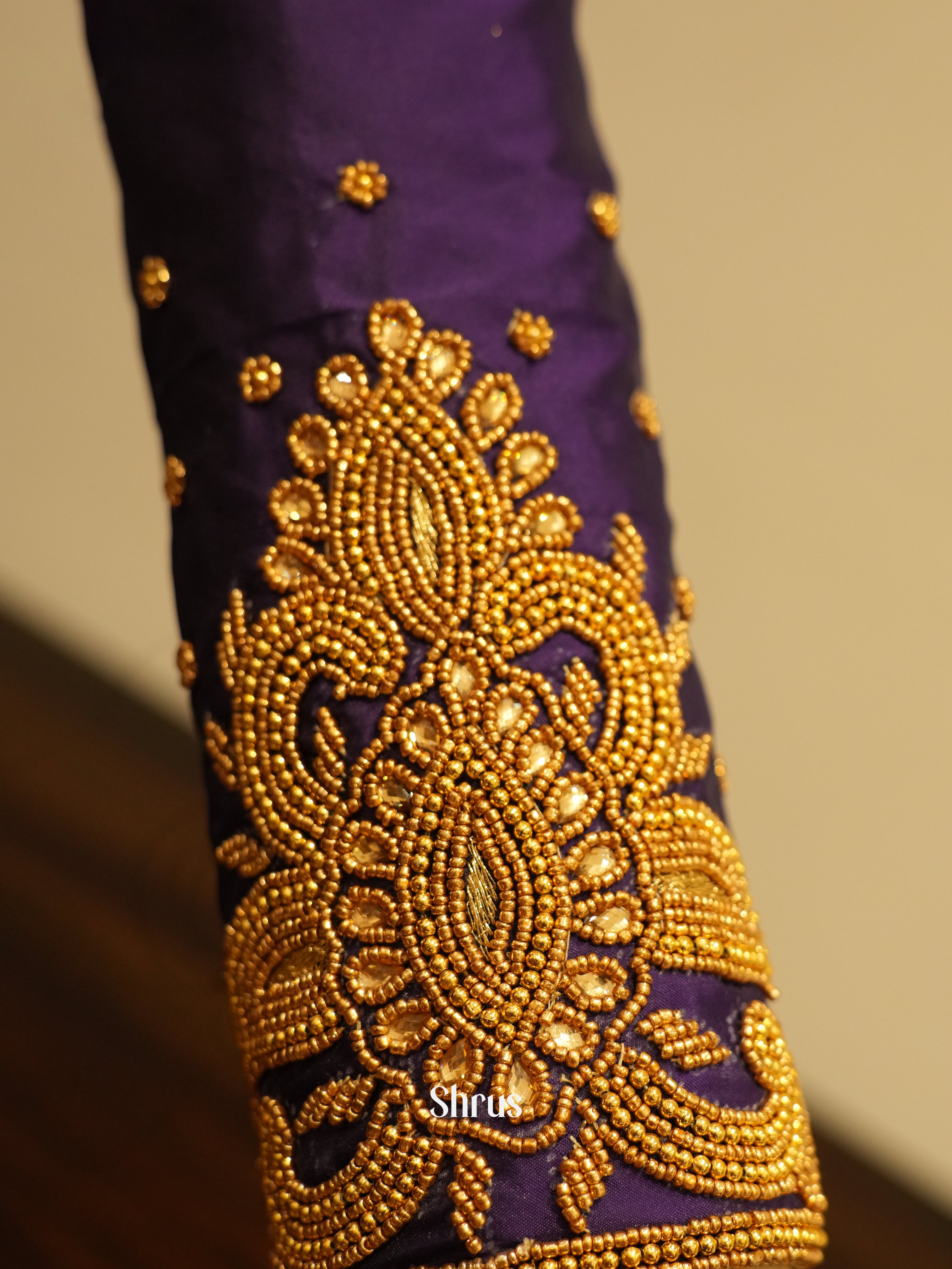 Violet - Aari Blouse - Shop on ShrusEternity.com