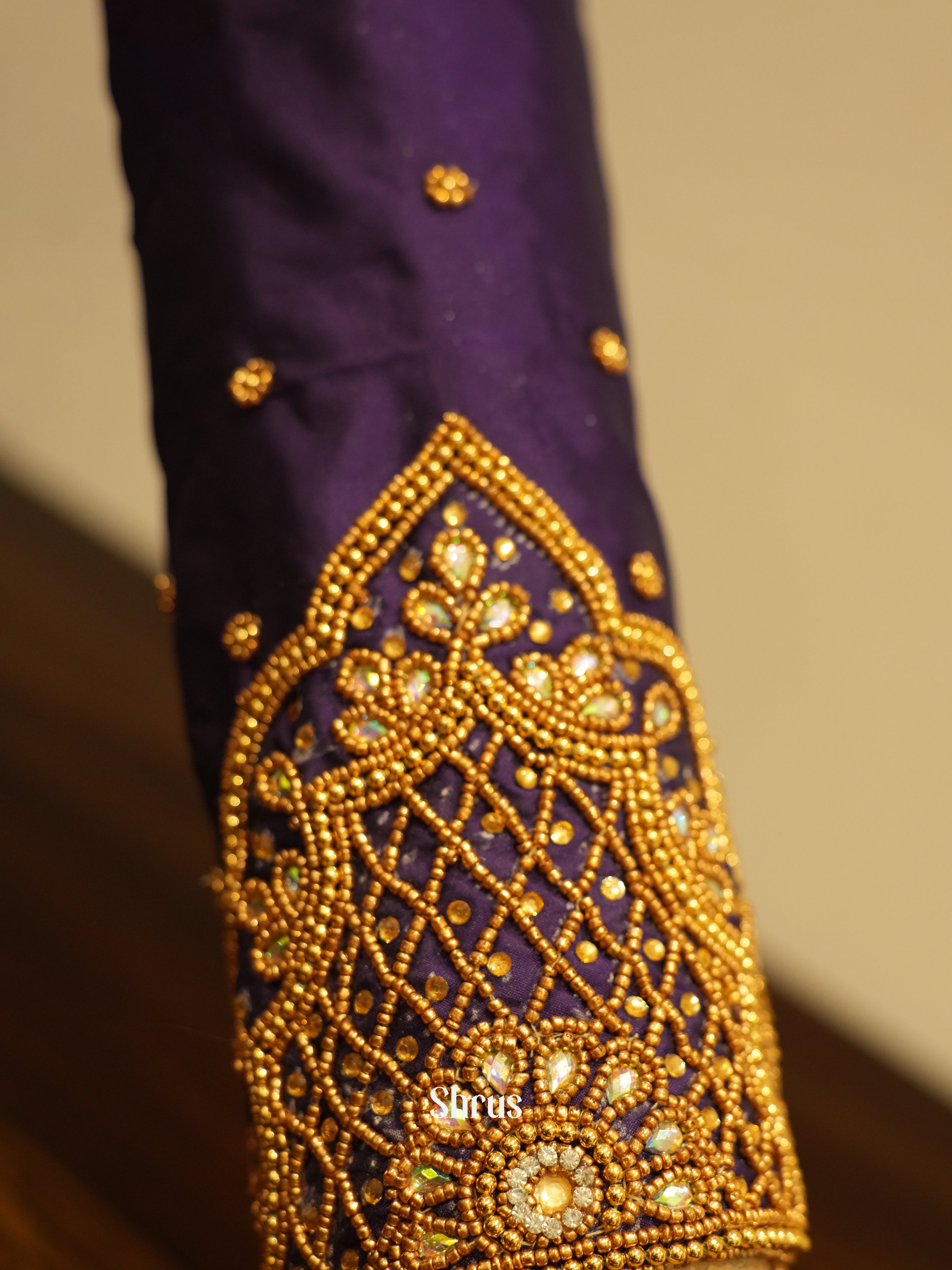 Violet - Aari Blouse - Shop on ShrusEternity.com