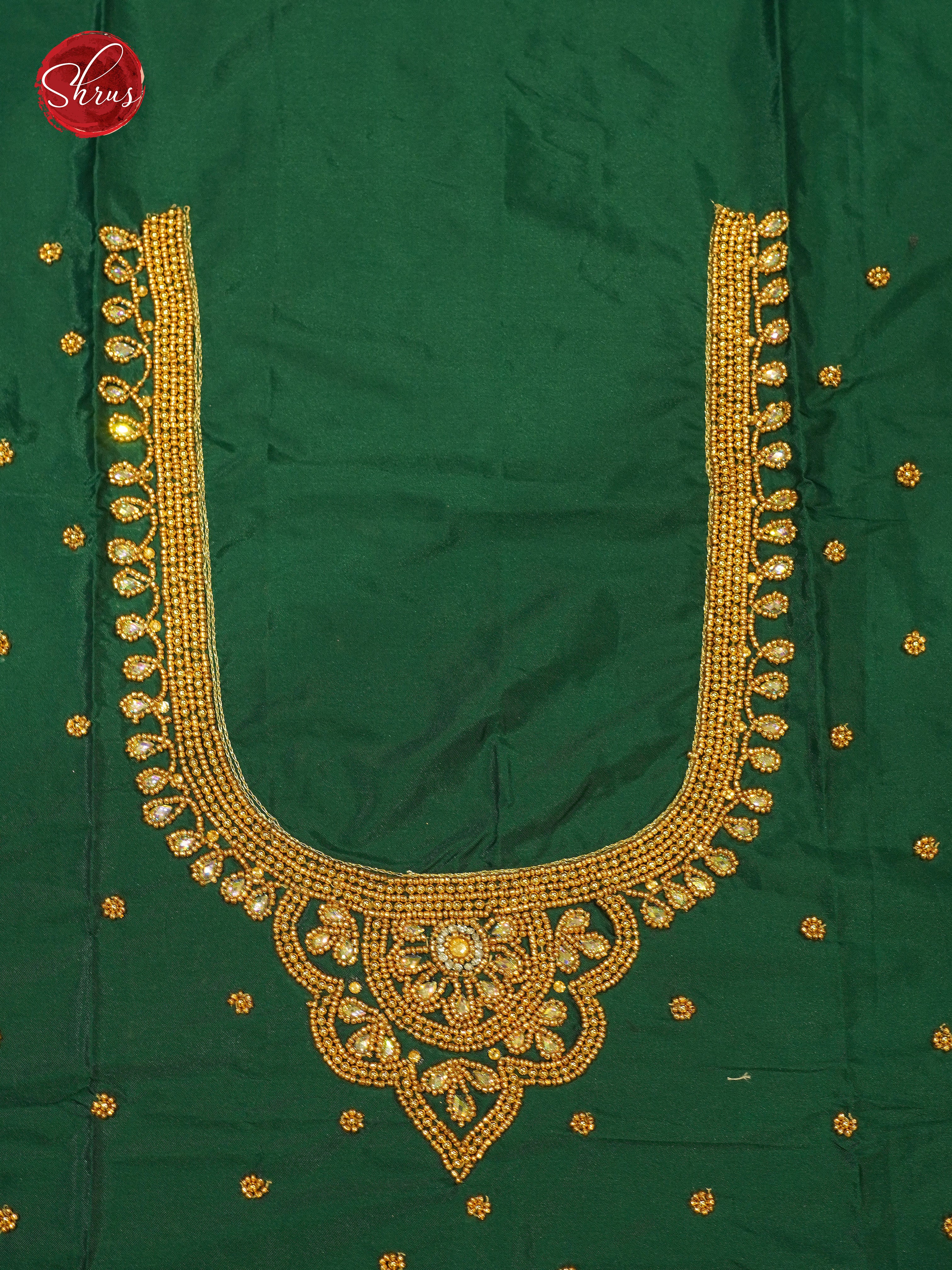 Green - Aari Blouse - Shop on ShrusEternity.com