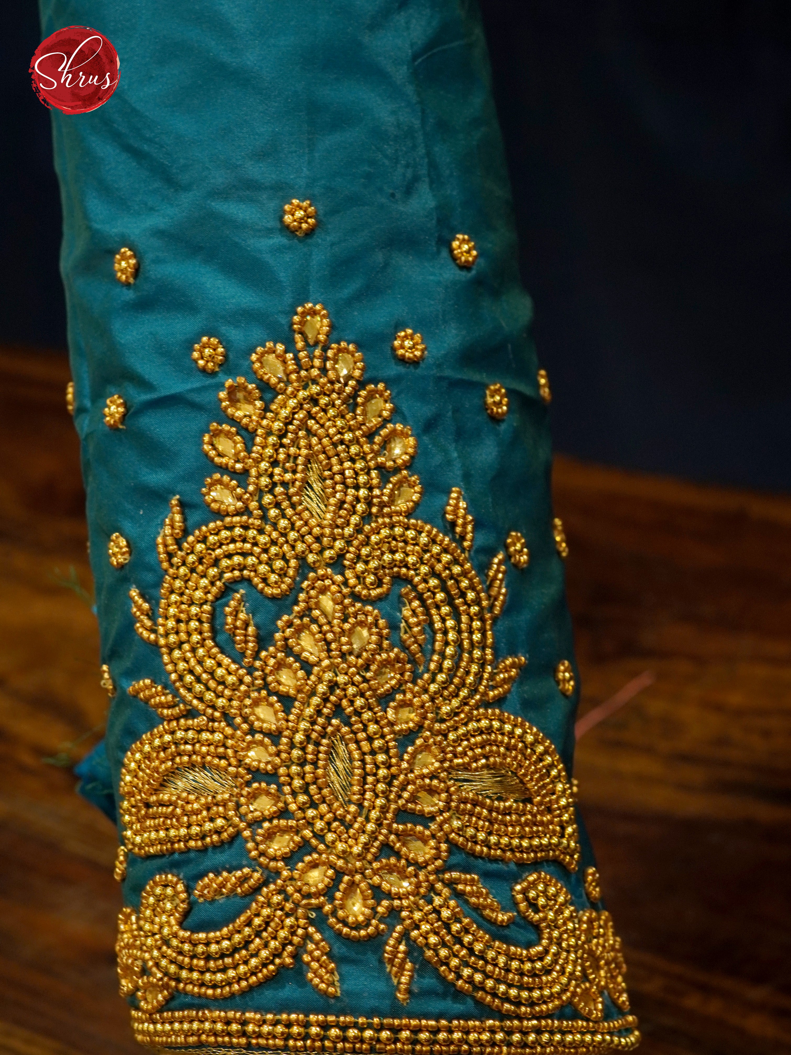 Blue - Aari Blouse - Shop on ShrusEternity.com