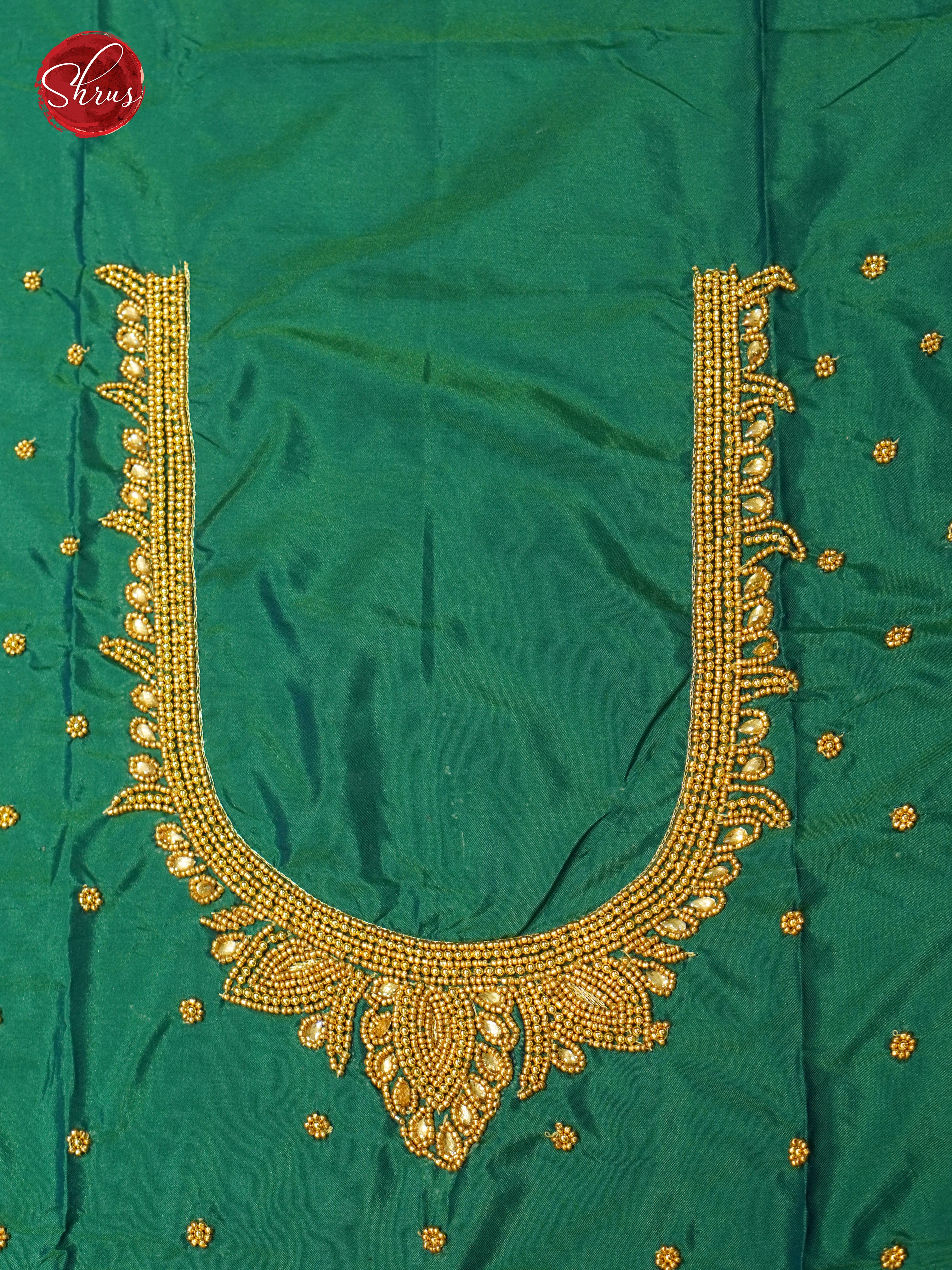 Green - Aari Blouse - Shop on ShrusEternity.com