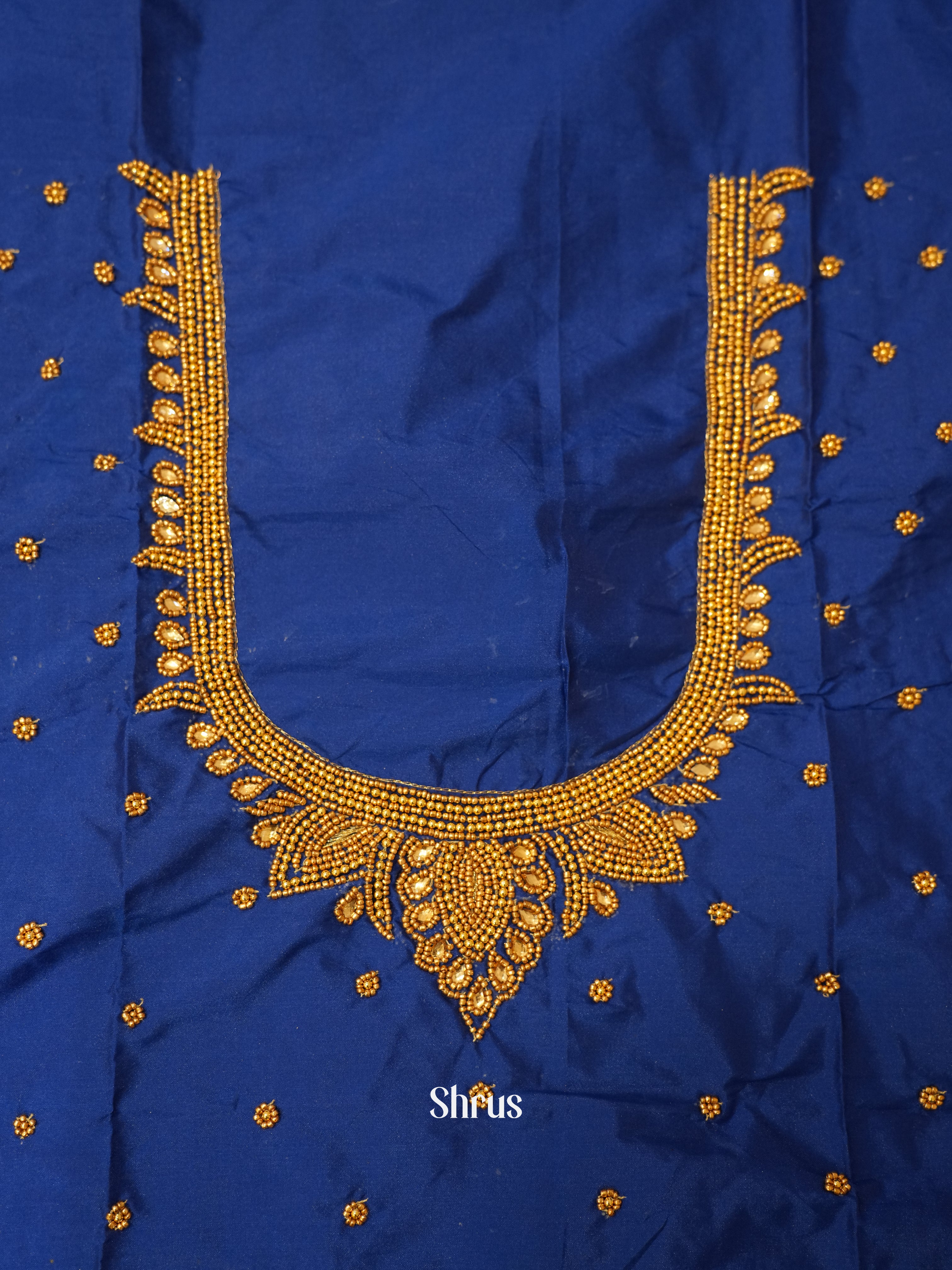 Blue - Aari Blouse - Shop on ShrusEternity.com