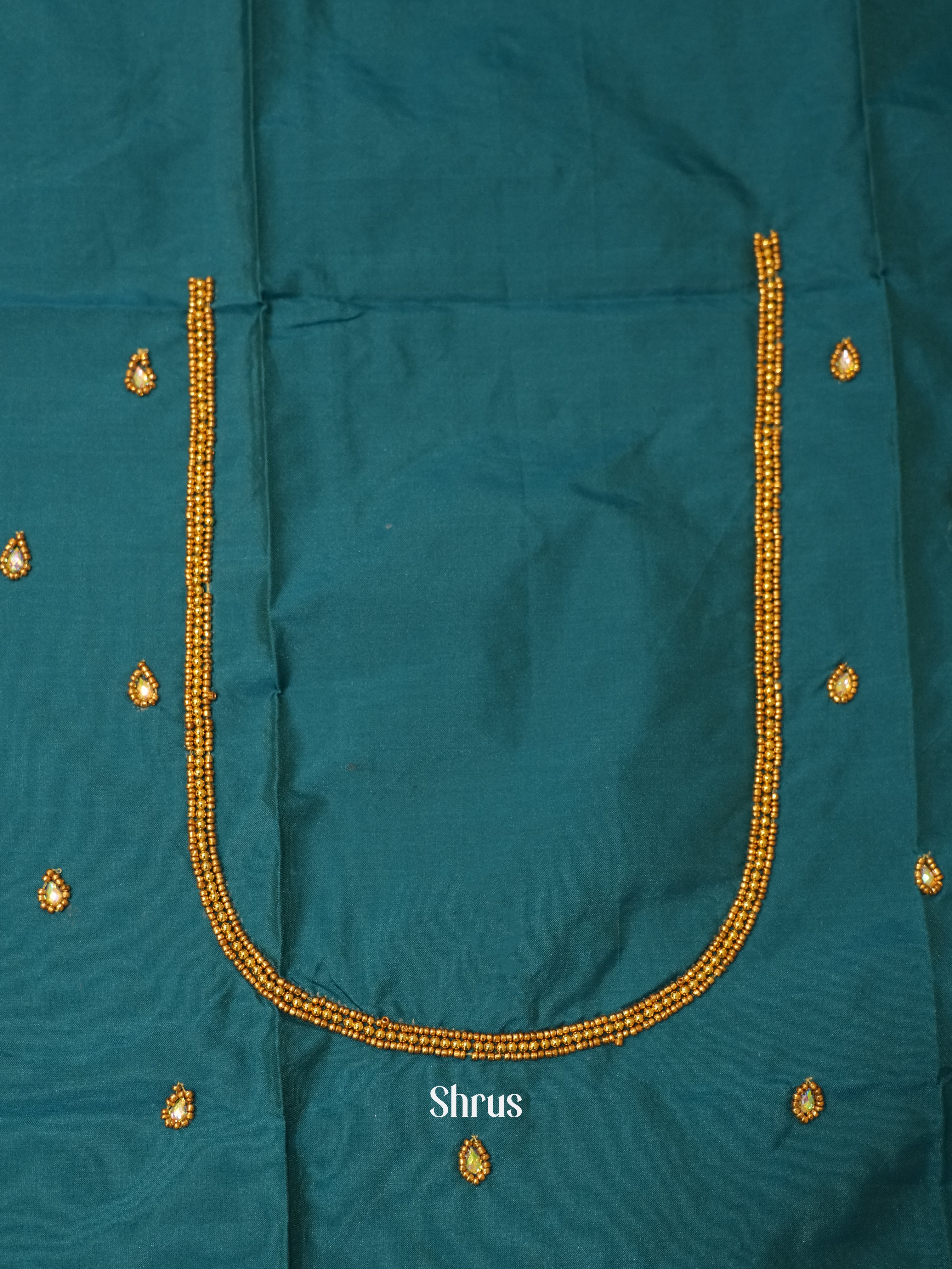 Blue - Aari Blouse - Shop on ShrusEternity.com