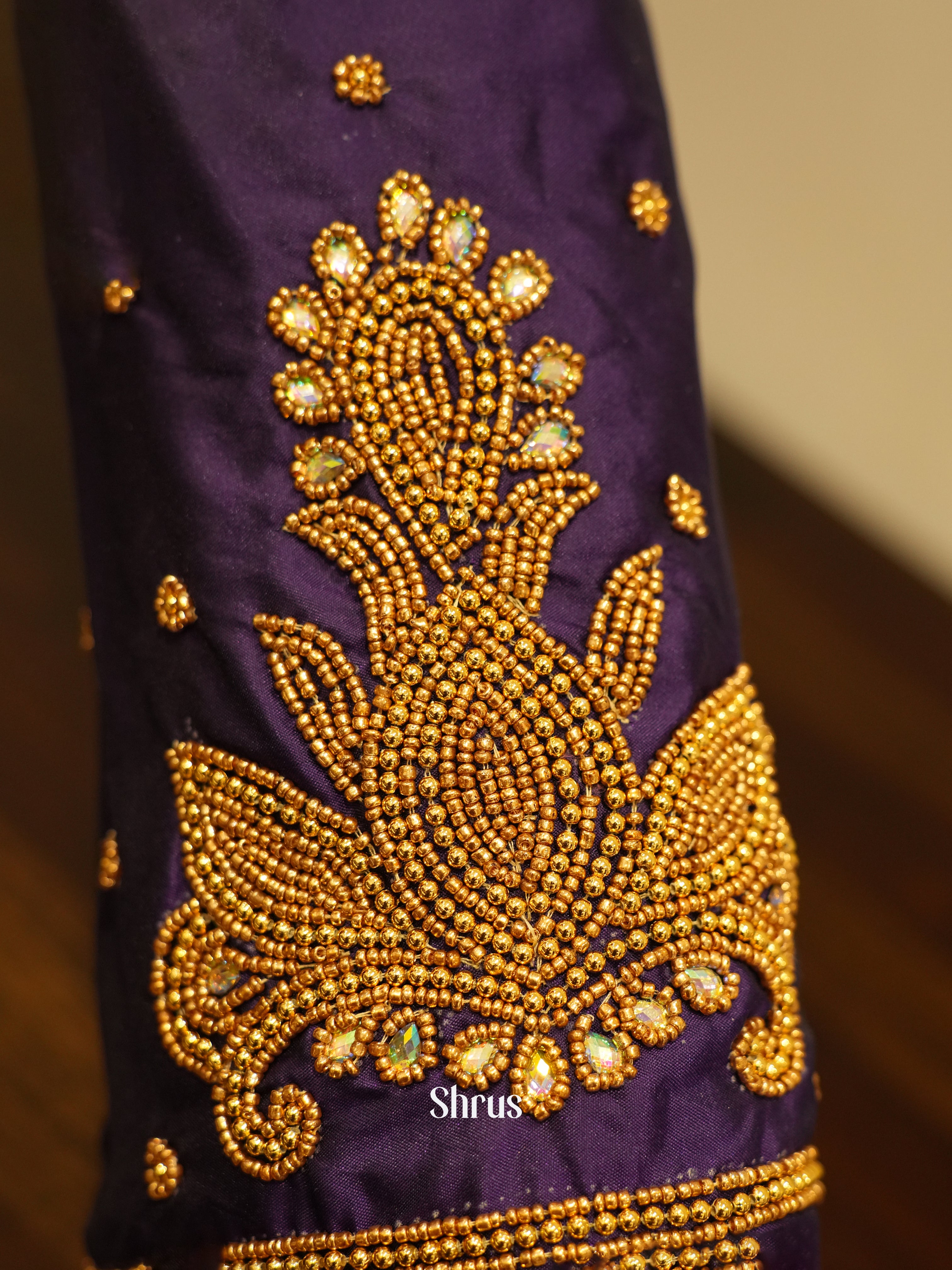 Violet - Aari Blouse - Shop on ShrusEternity.com