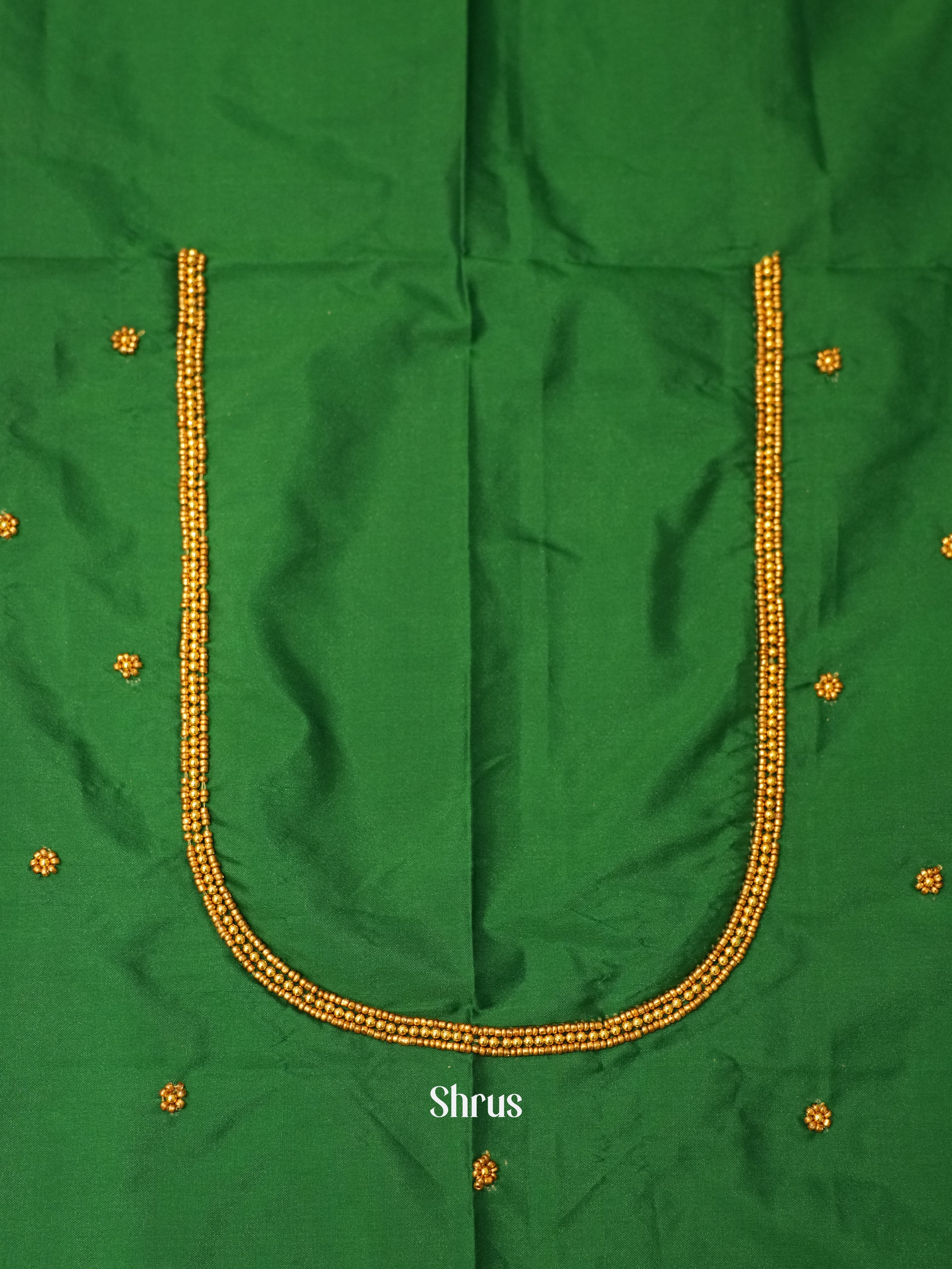 Green - Aari Blouse - Shop on ShrusEternity.com