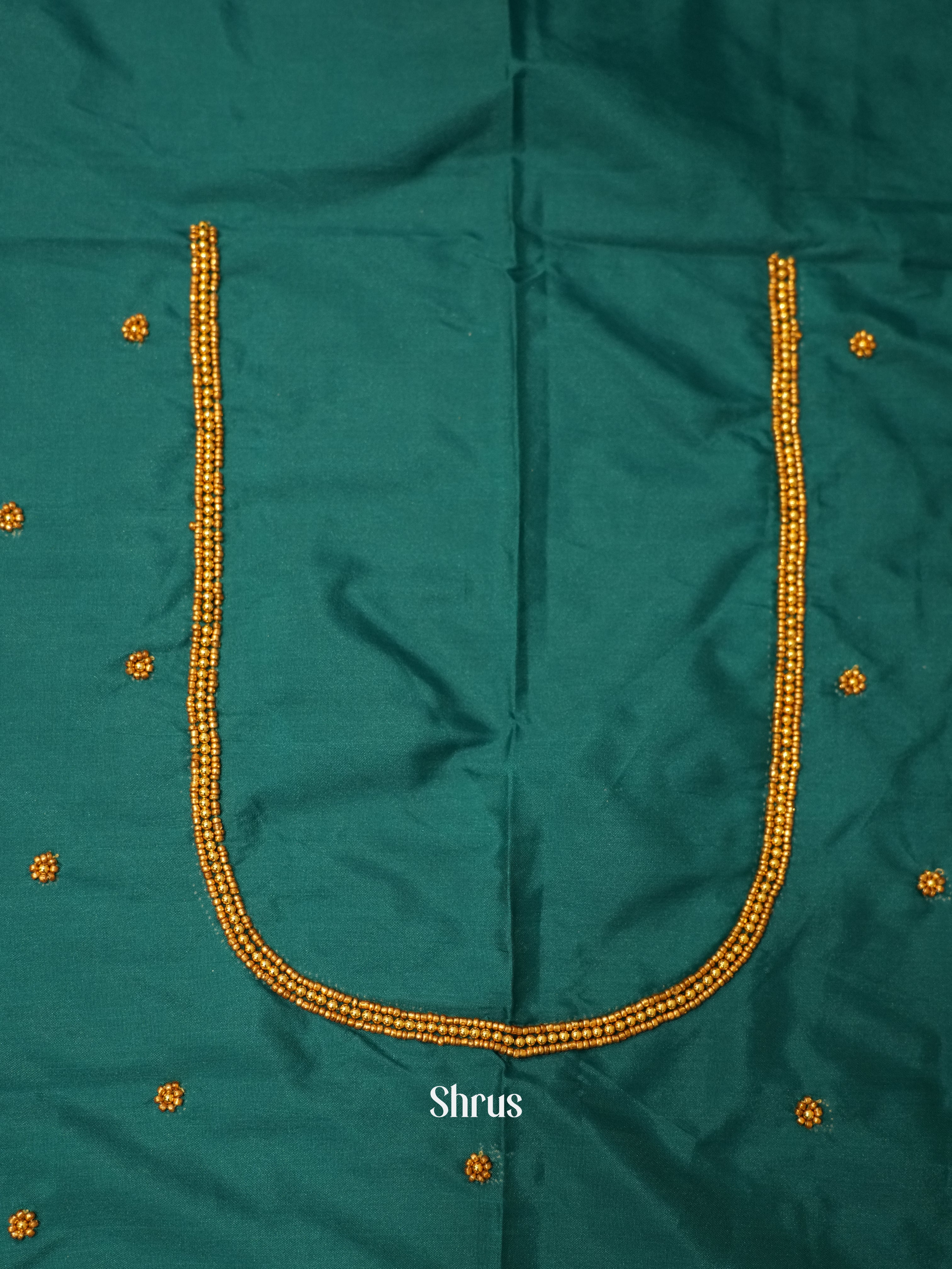 Green - Aari Blouse - Shop on ShrusEternity.com