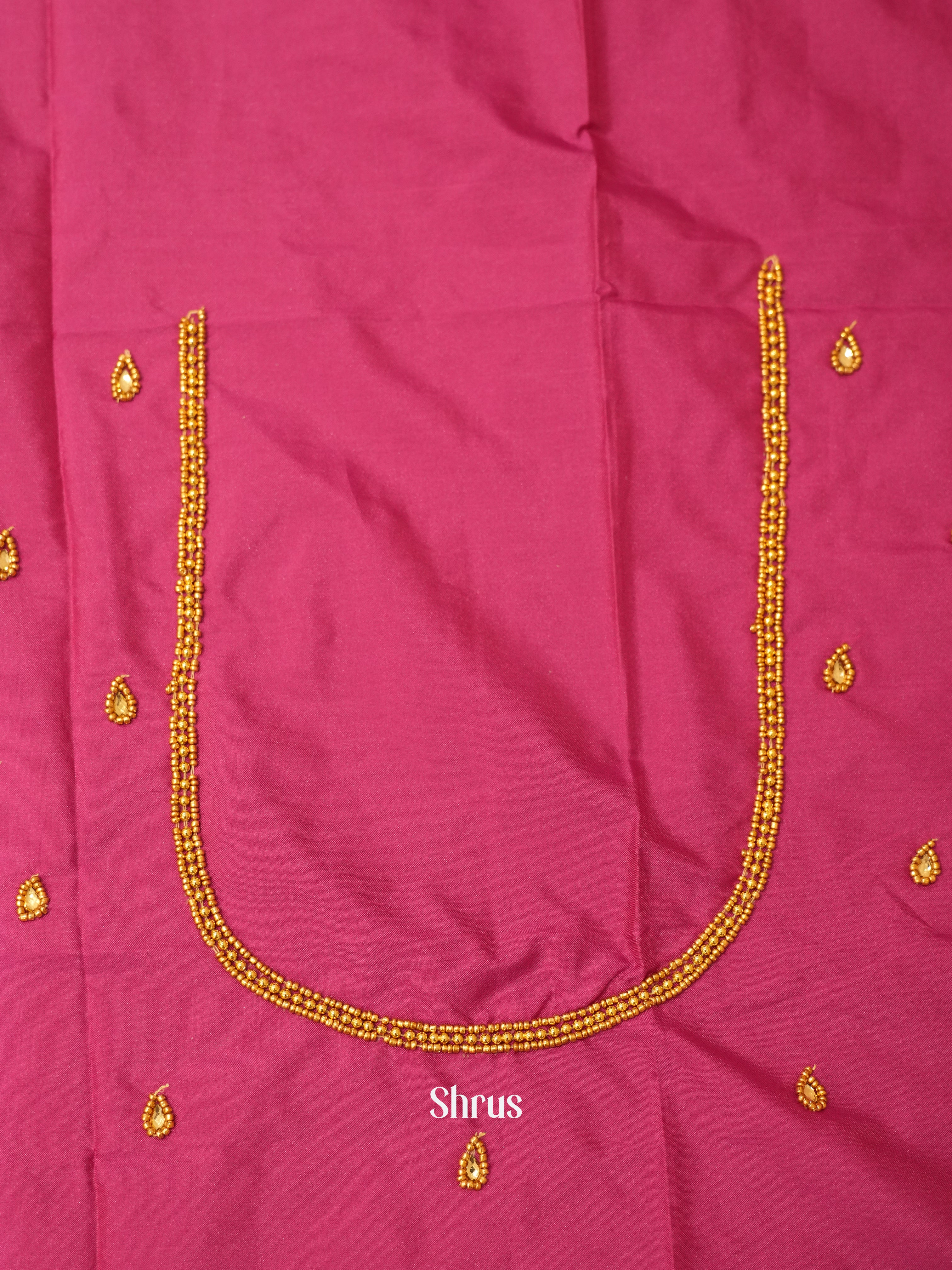 Pink - Aari Blouse - Shop on ShrusEternity.com